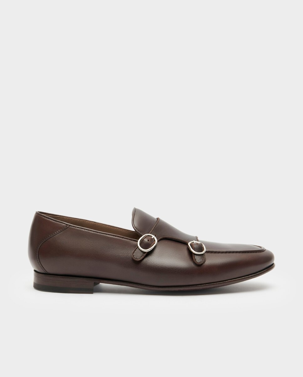 Imagem 0 de Sapatos Monk de Pele