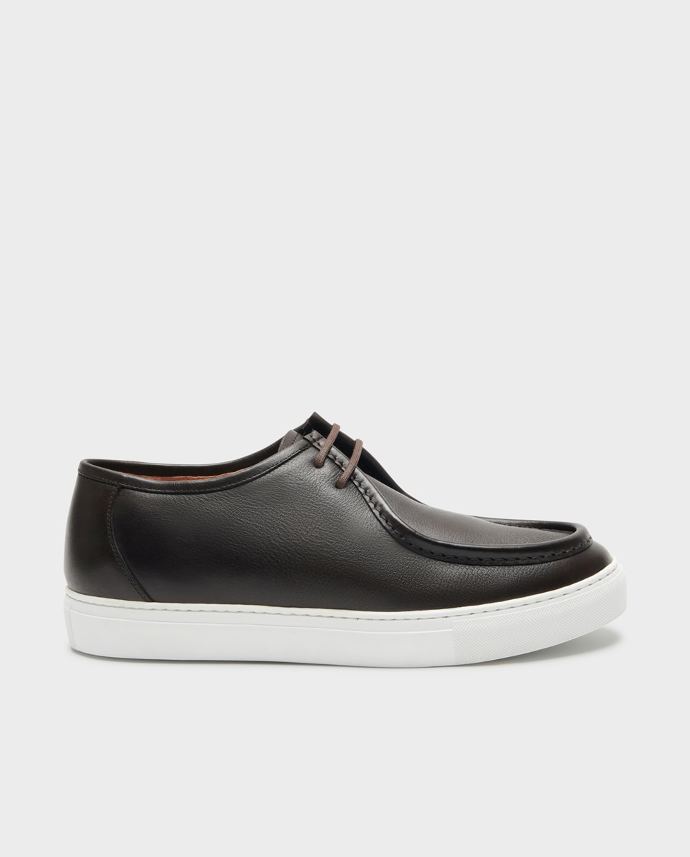 Imagem 0 de Sapatos Wallabee de Cordões em Pele