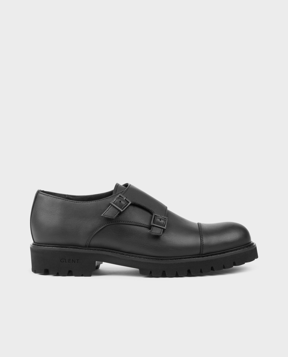 Imagem 0 de Sapatos Monk de Pele
