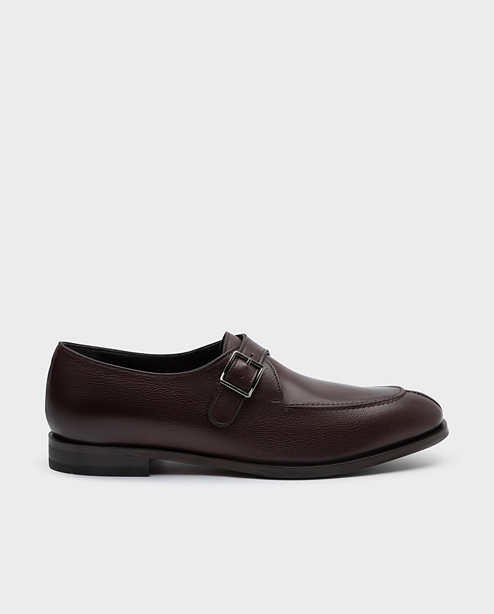 Imagem 0 de Sapatos Monk de Pele com Fivela