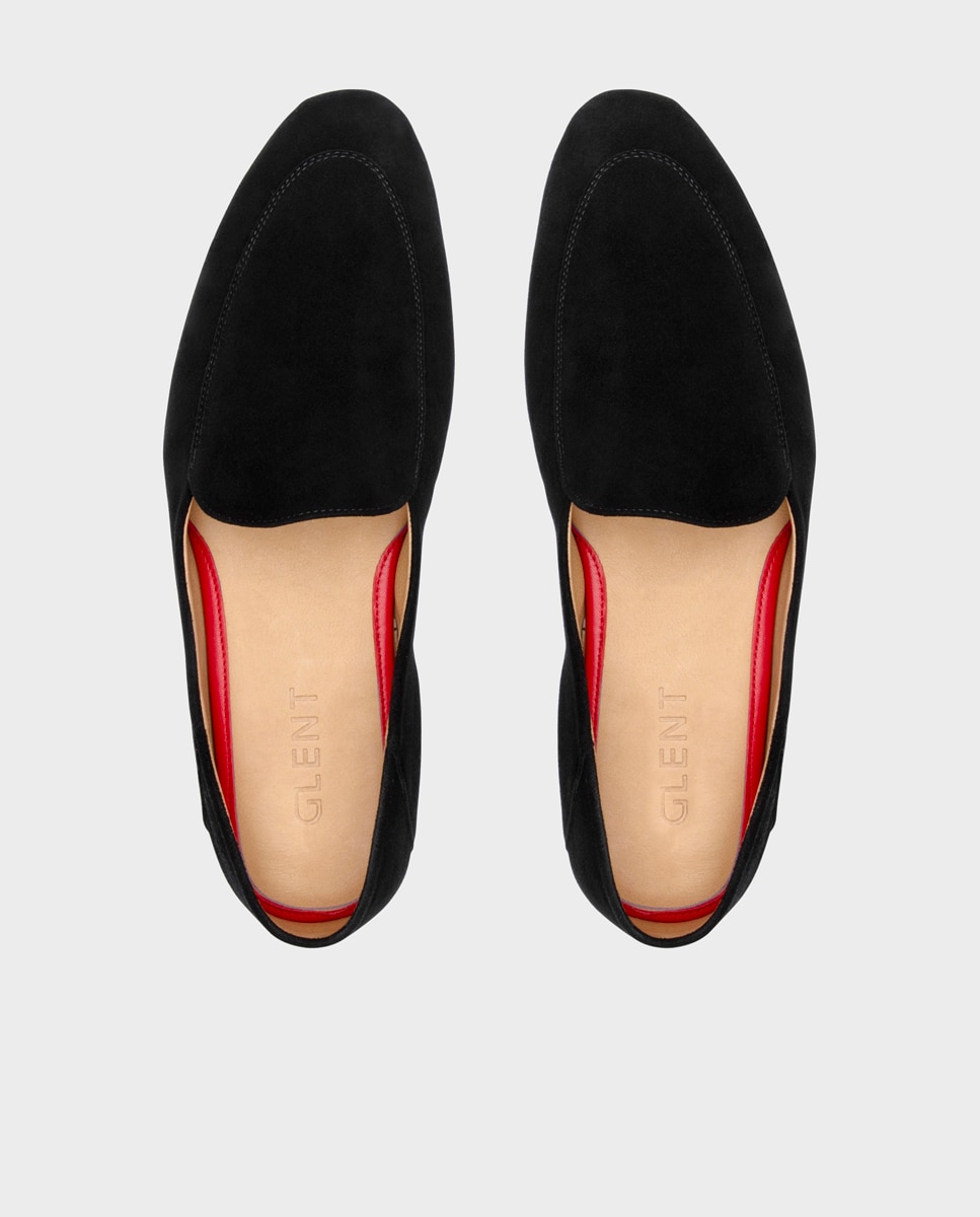 Sapato Confortável Slipper Confortável de Pele Preto-4