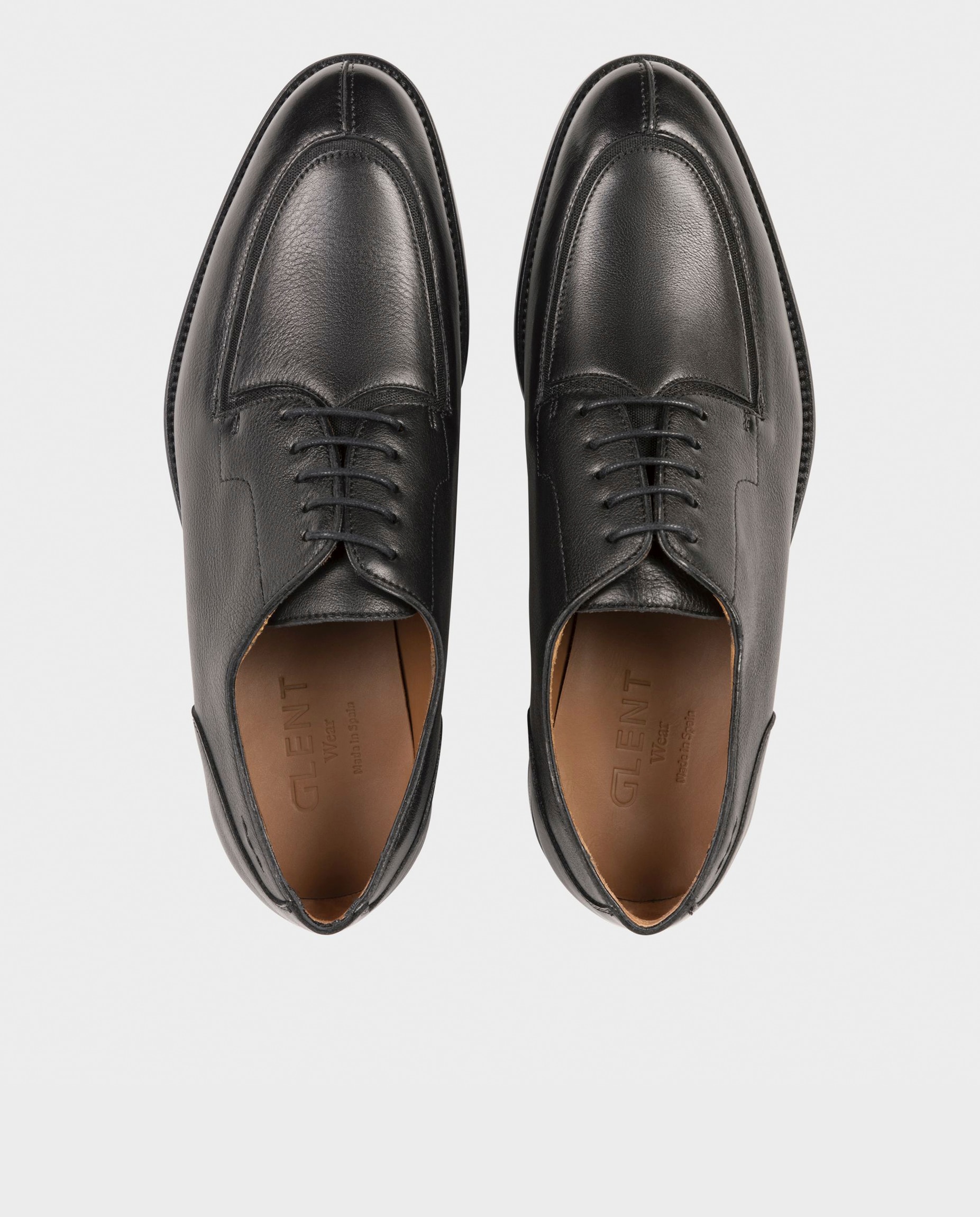 Sapatos Derby de Pele Preto-3