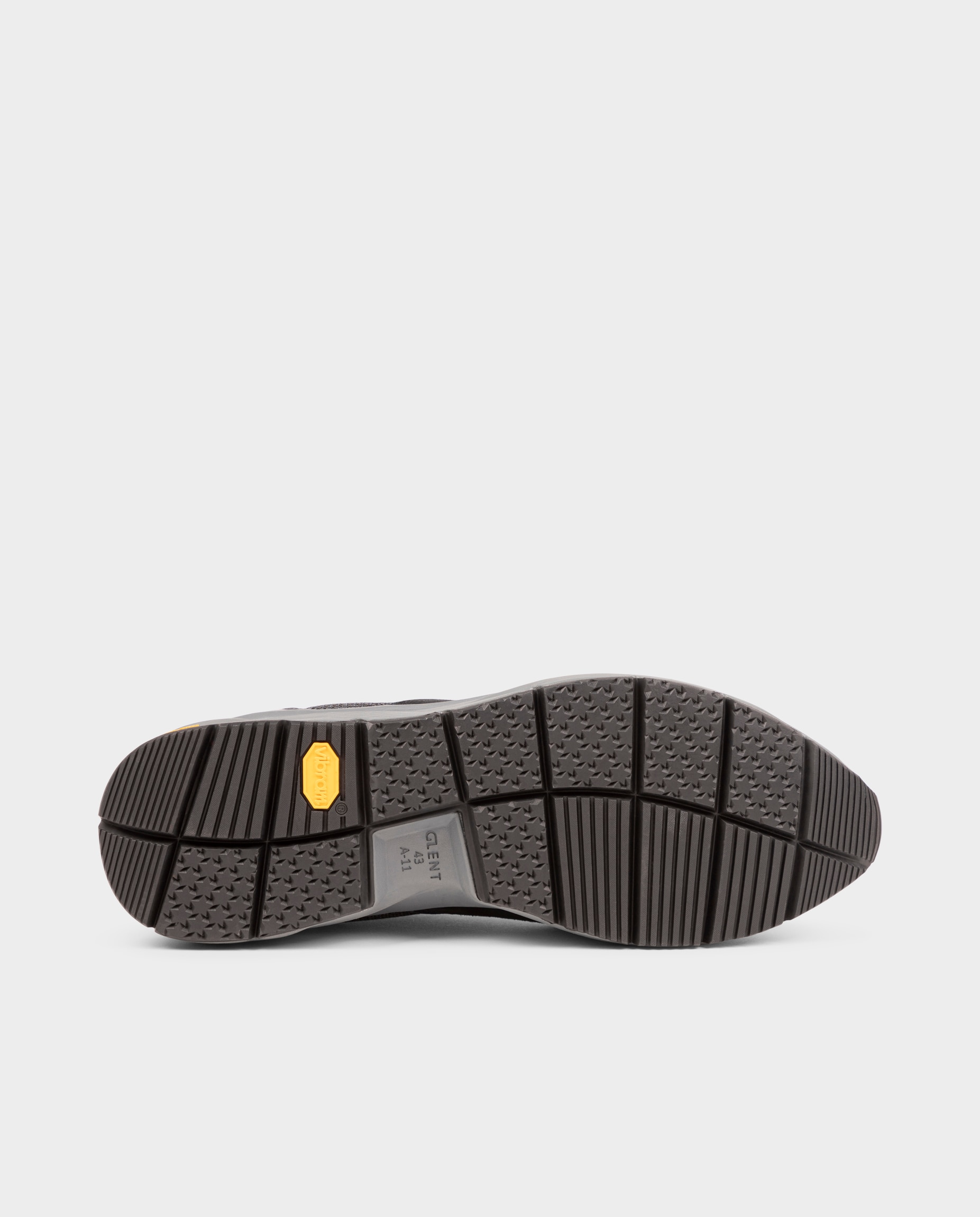Sapatilhas em Pele e Têxtil com Sola Vibram Disponível em 2 Larguras Azul-marinho-5