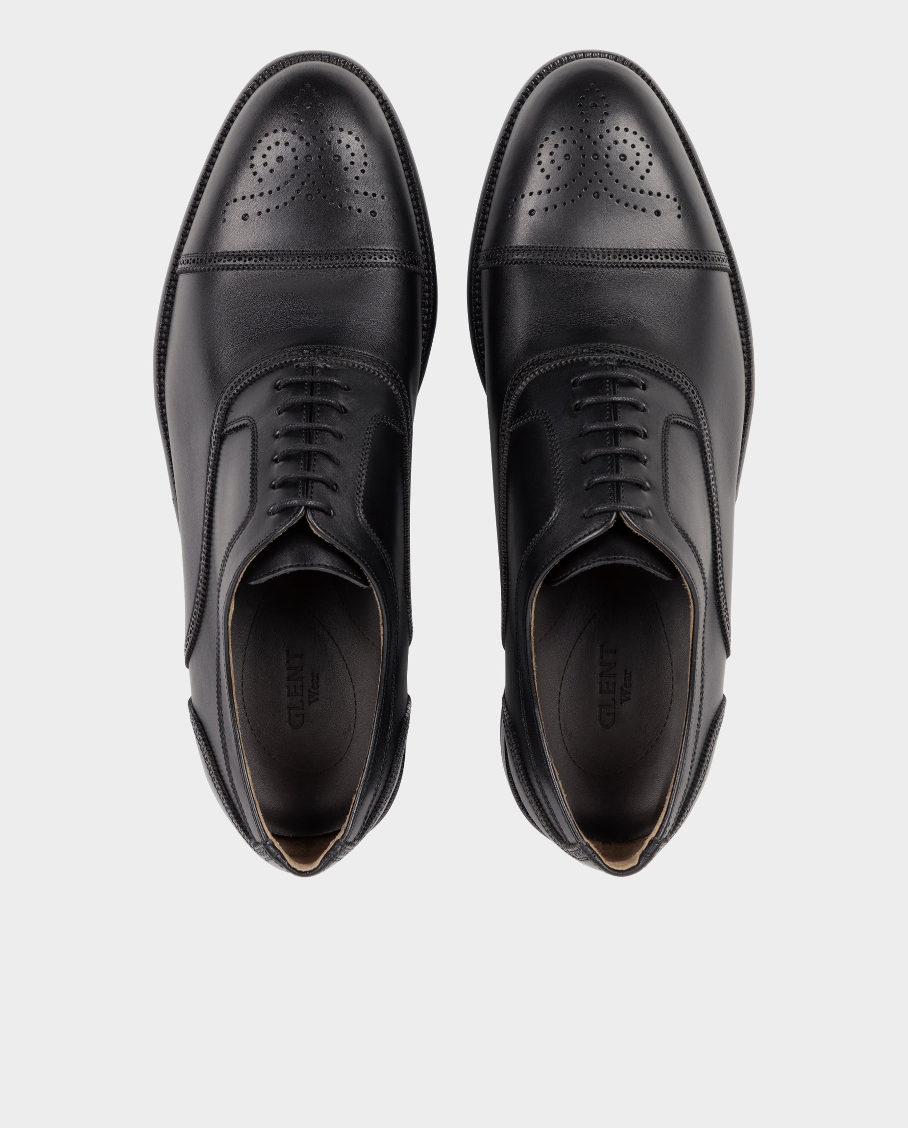 Sapatos Oxford de Pele Preto-3