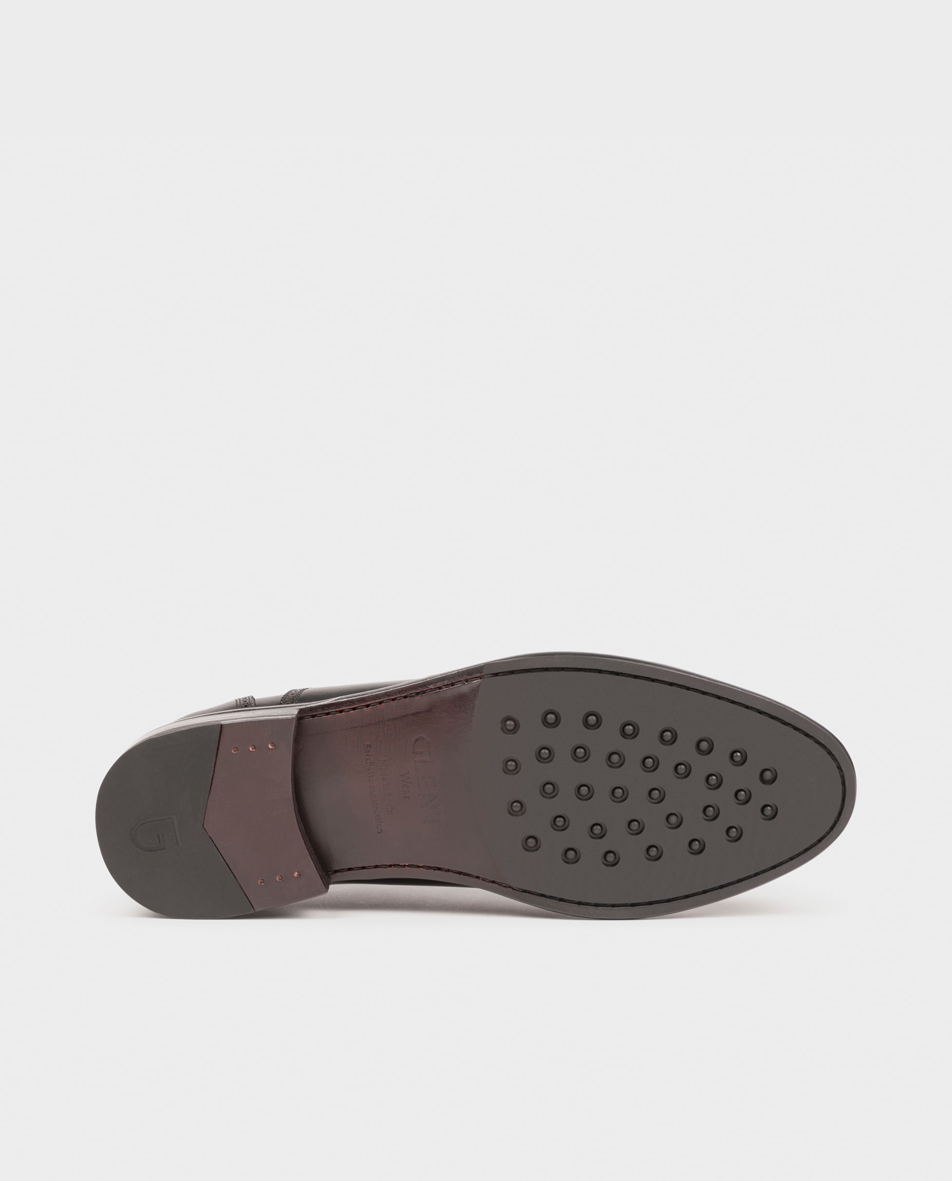 Sapatos Oxford de Pele Preto-5
