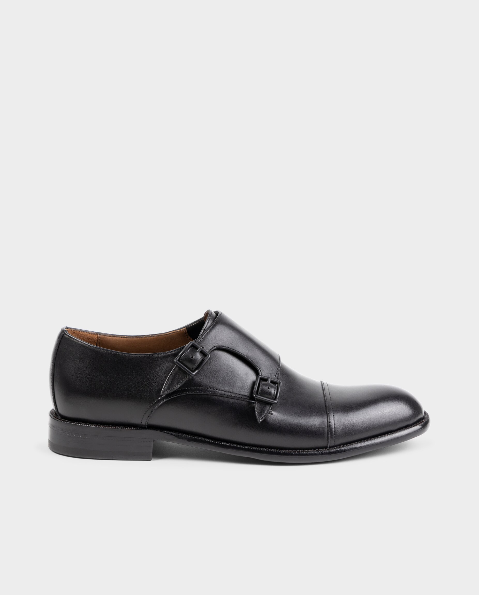 Imagem 0 de Sapatos Monk de Pele com Largura Especial