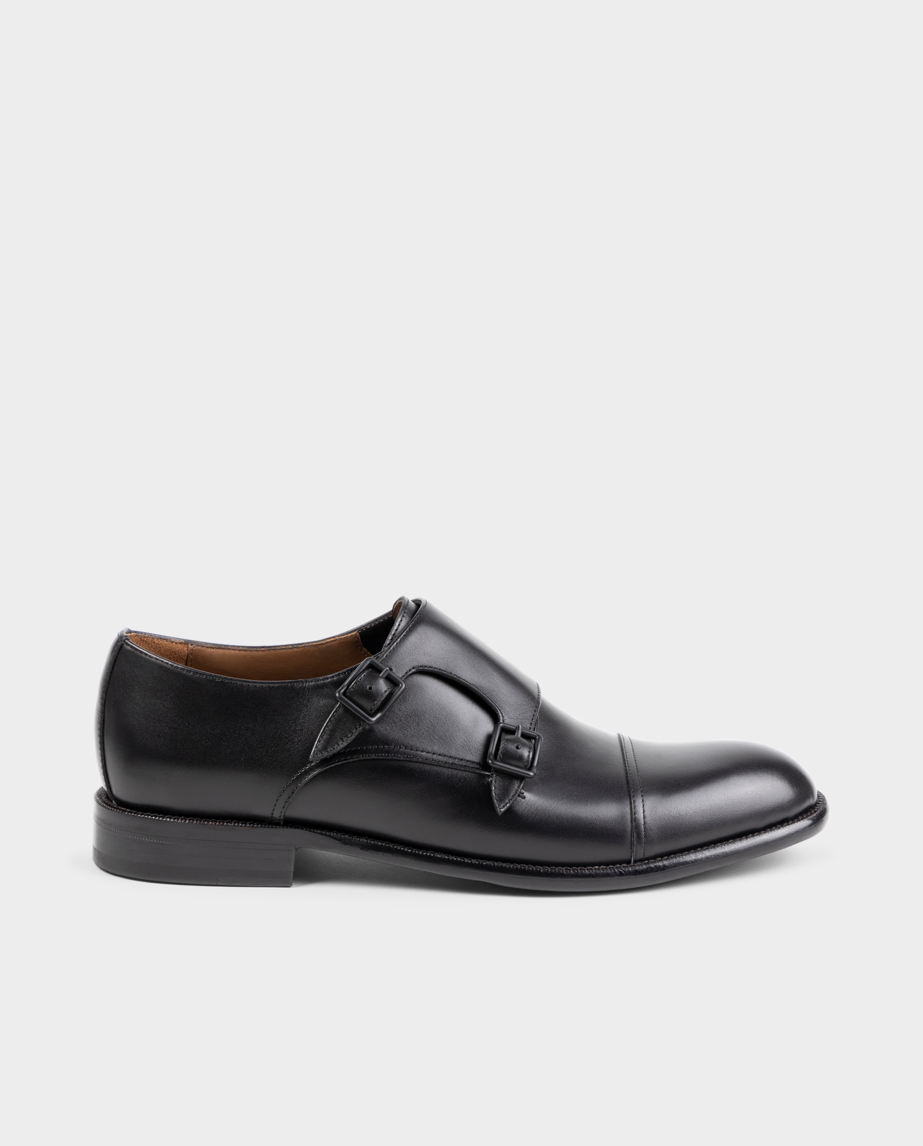Imagem 0 de Sapatos Monk de Pele com Largura Especial