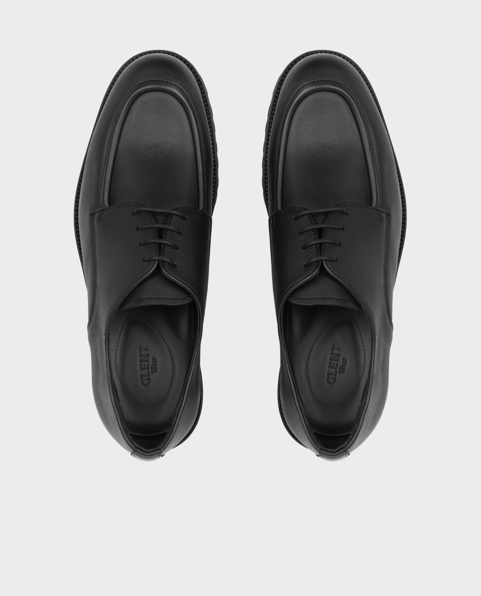 Sapatos de Cordões em Pele com Sola Vibram Preto-3