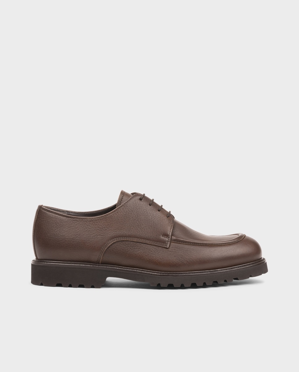 Imagem 0 de Sapatos de Cordões em Pele com Sola Vibram