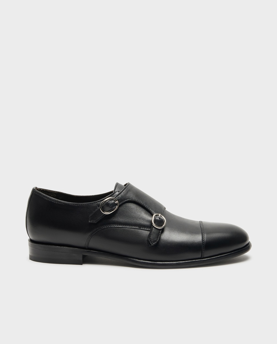 Imagem 0 de Sapatos Monk de Pele com Largura Especial