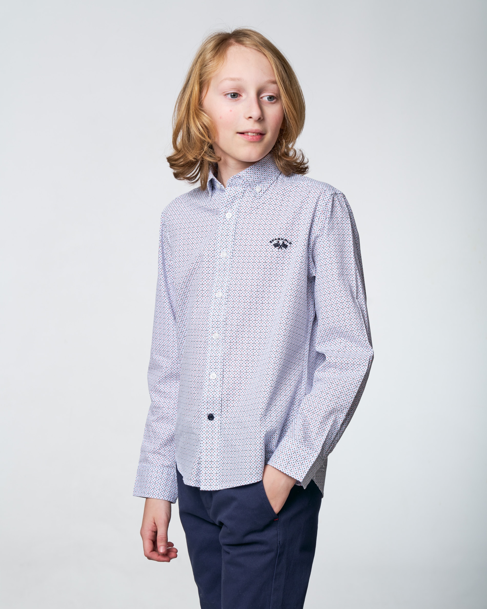 Imagem 0 de Camisa Infantil em Popeline com Microestampado