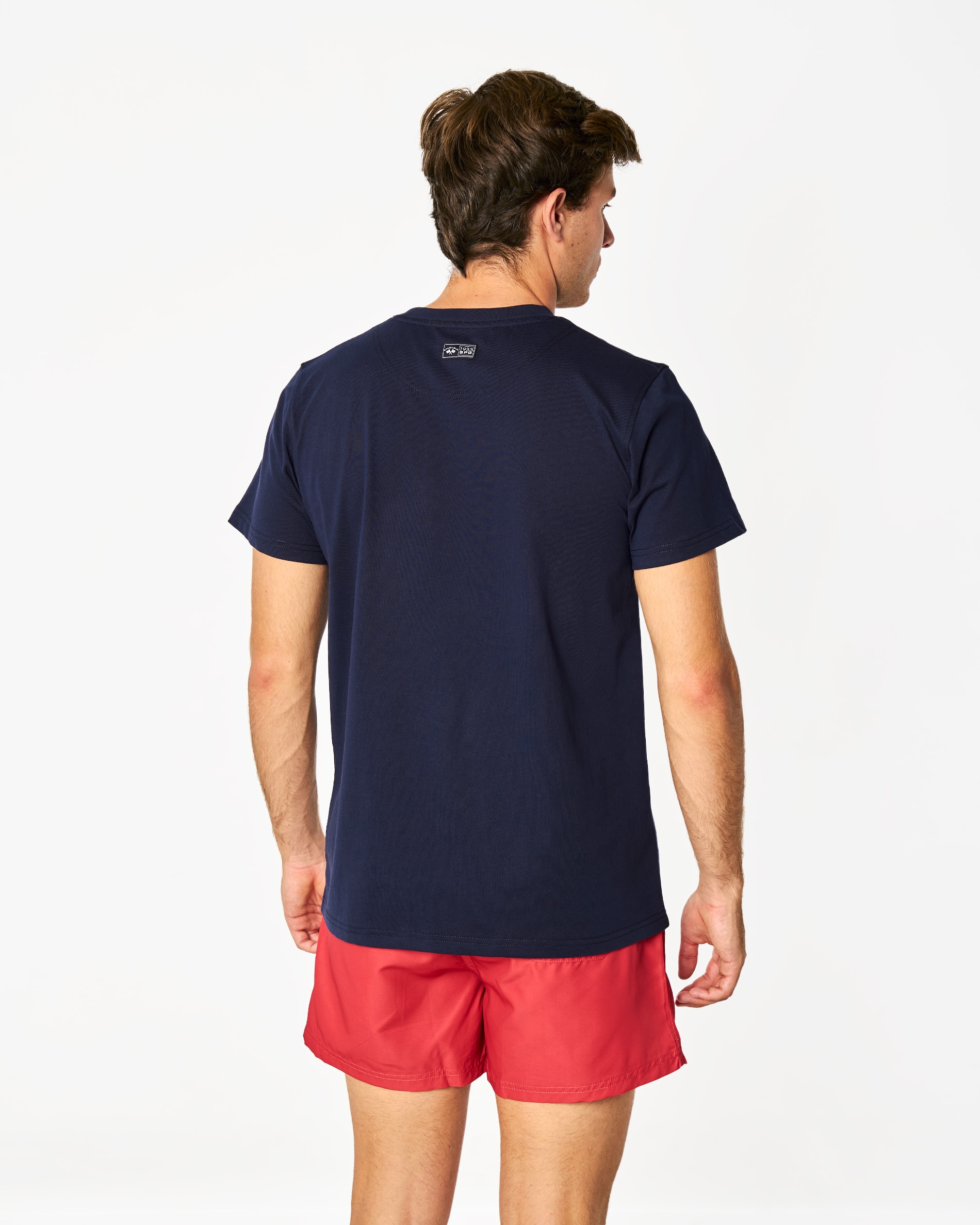 T-shirt em Azul-marinho de Manga Curta Azul-marinho-3