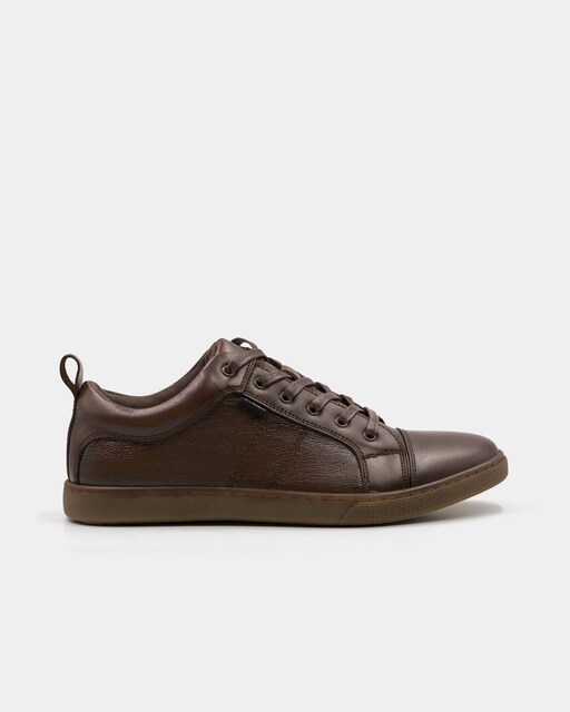 Imagem 0 de Sapatos Desportivos de Pele em Castanho