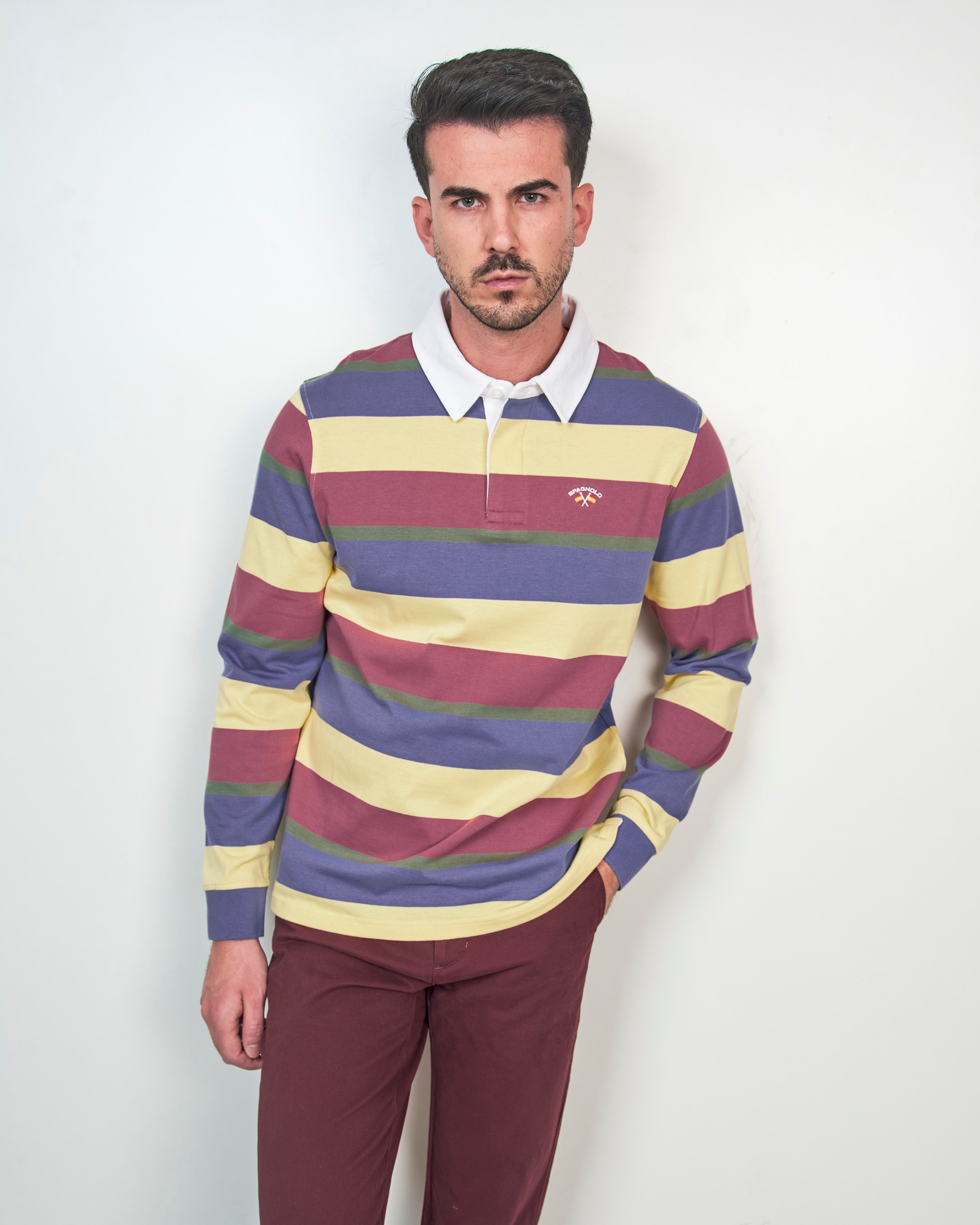 Imagem 0 de Polo de Algodão de Manga Comprida