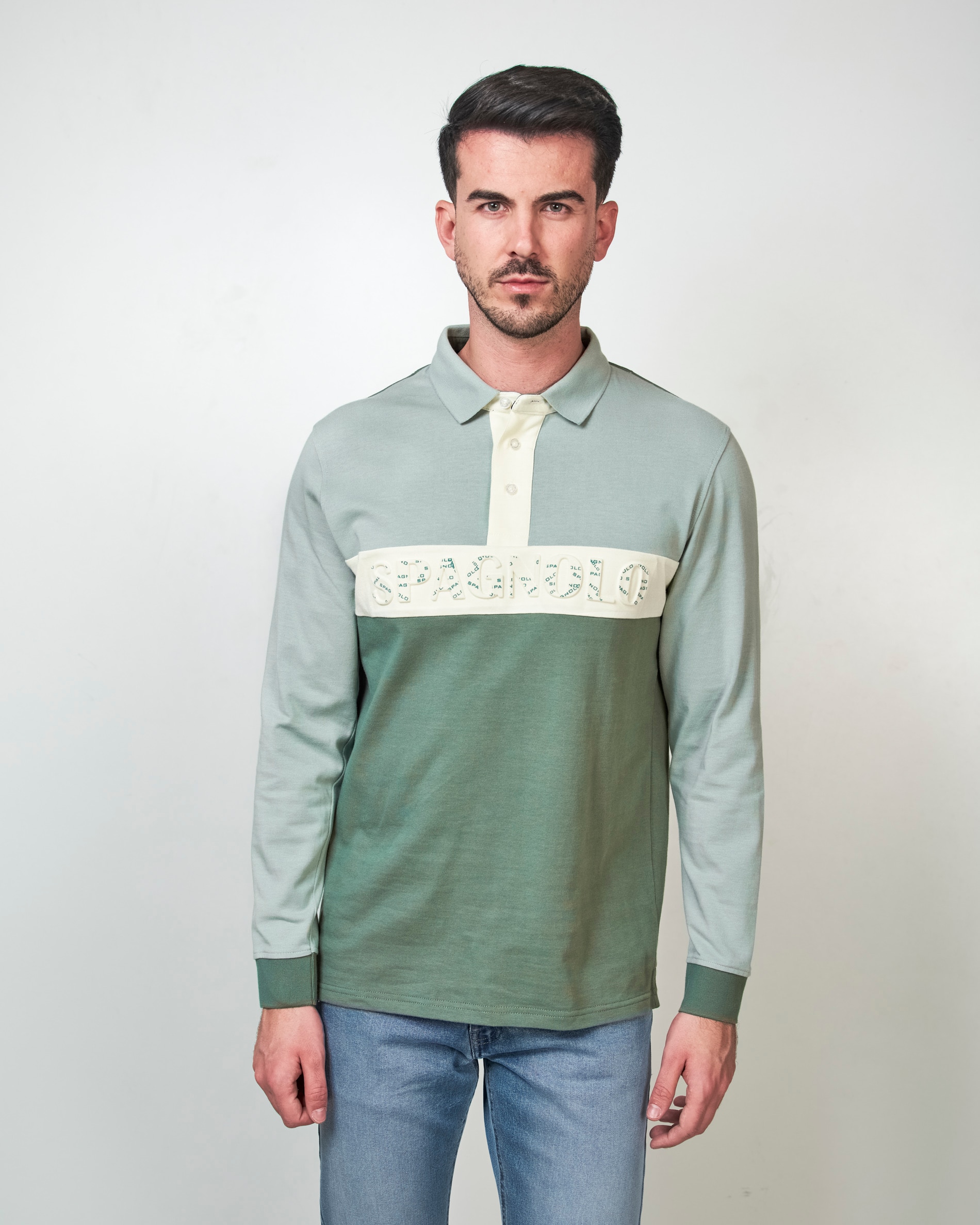 Imagem 0 de Polo de Algodão de Manga Comprida