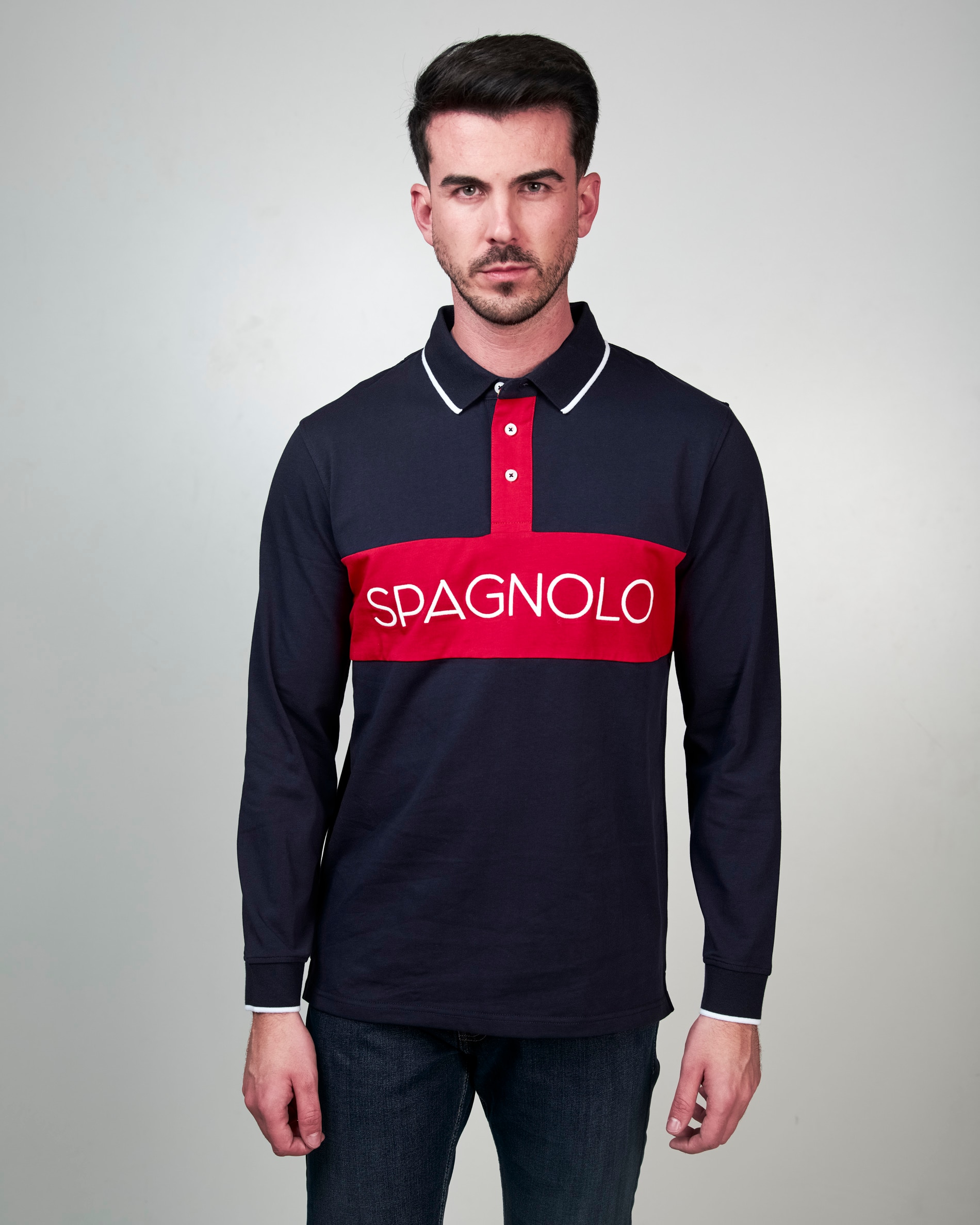 Imagem 0 de Polo de Algodão de Manga Comprida