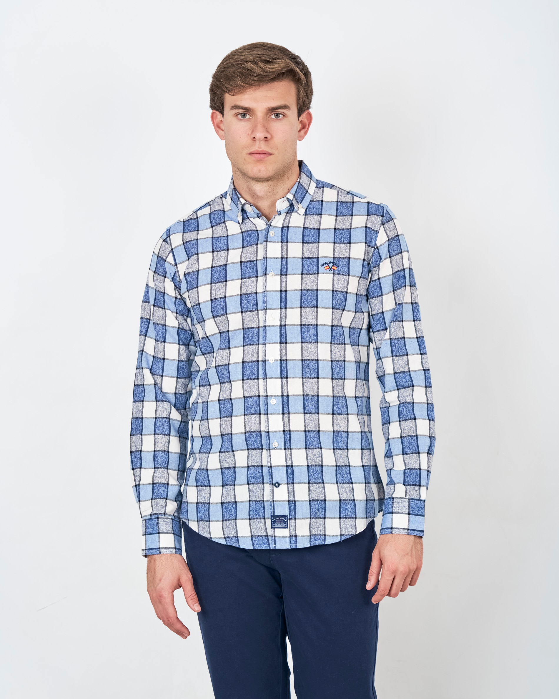 Imagem 0 de Camisa com Corte Regular Aos Quadrados