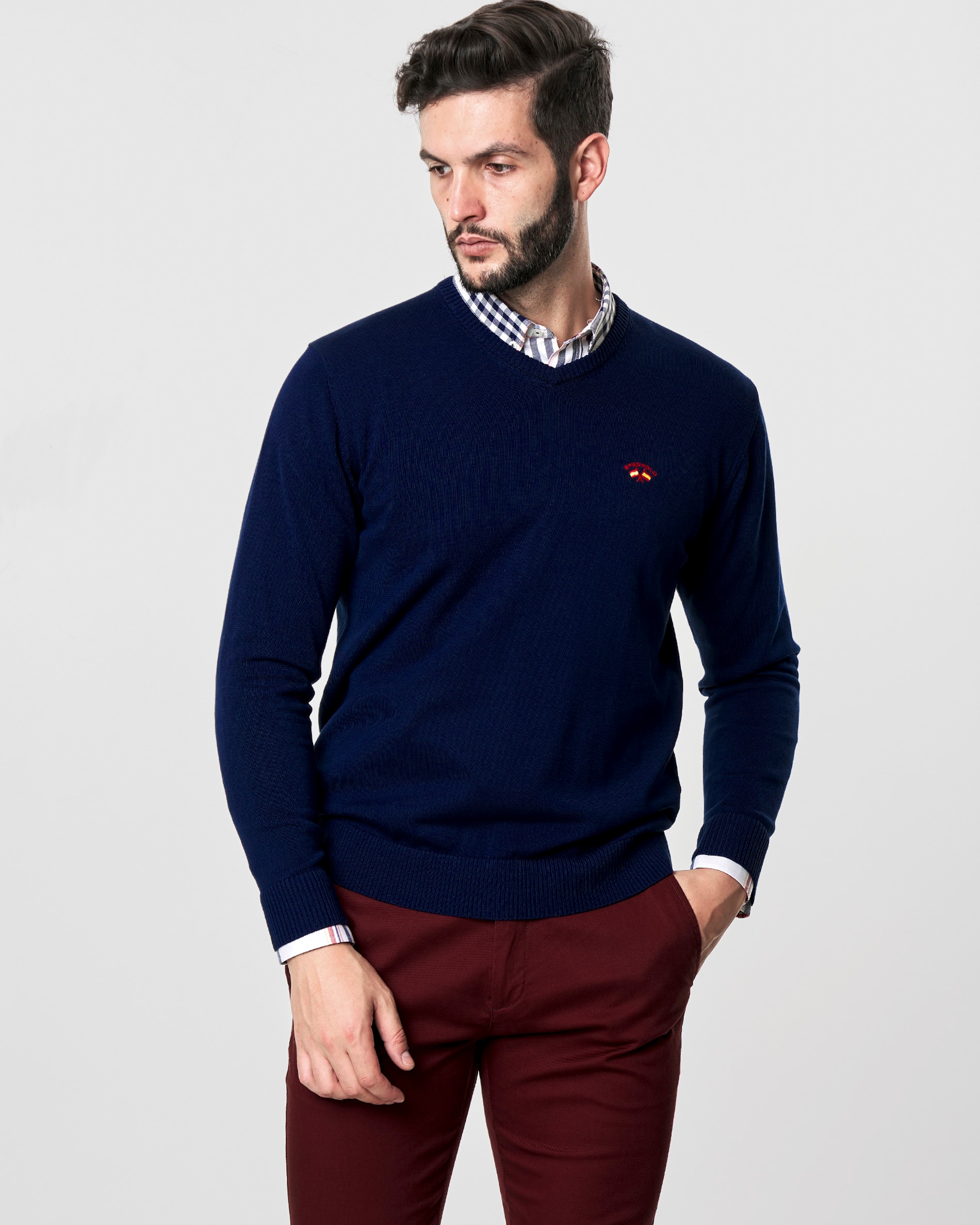 Imagem 0 de Camisola com Gola em V