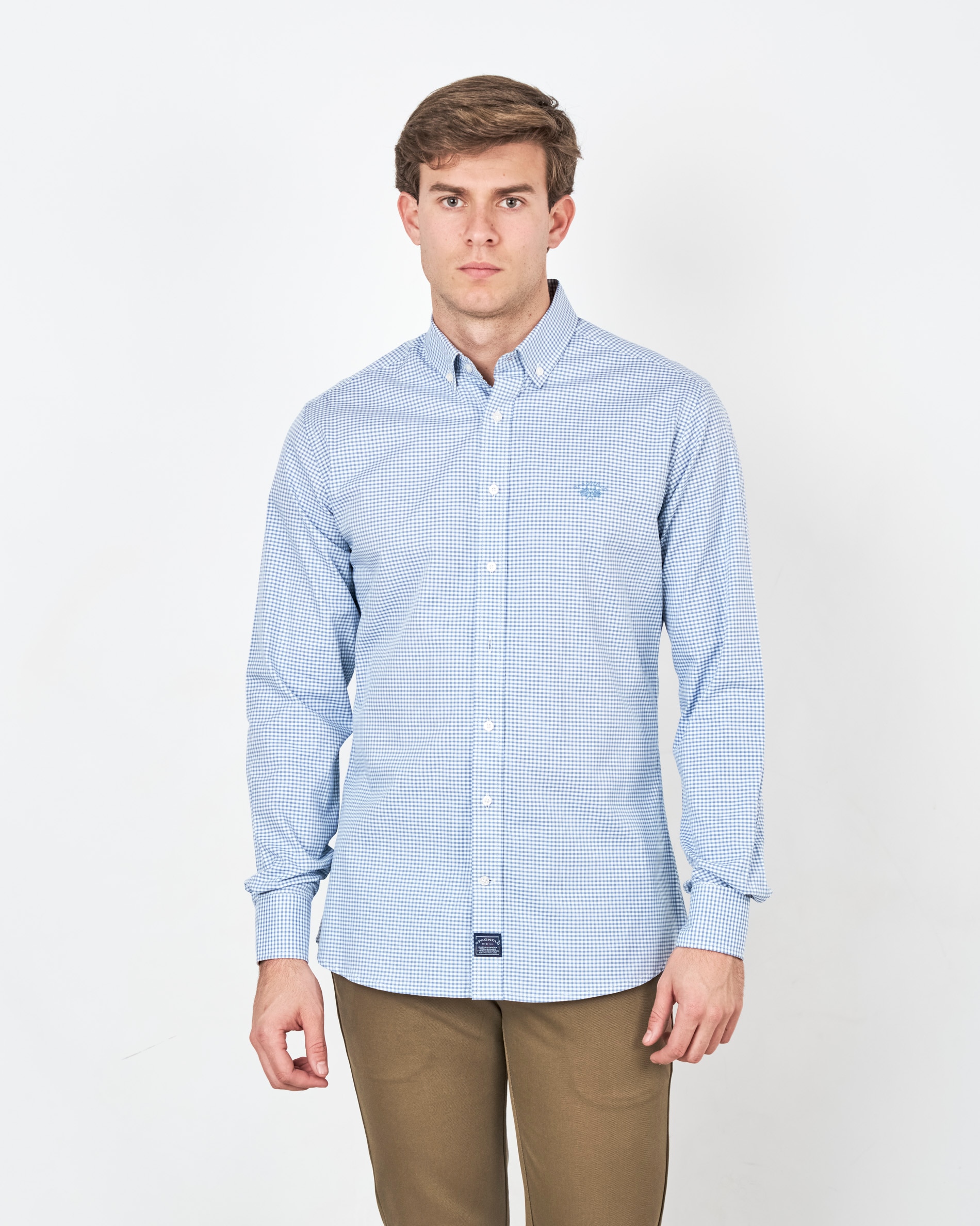 Imagem 0 de Camisa com Corte Regular Aos Quadrados