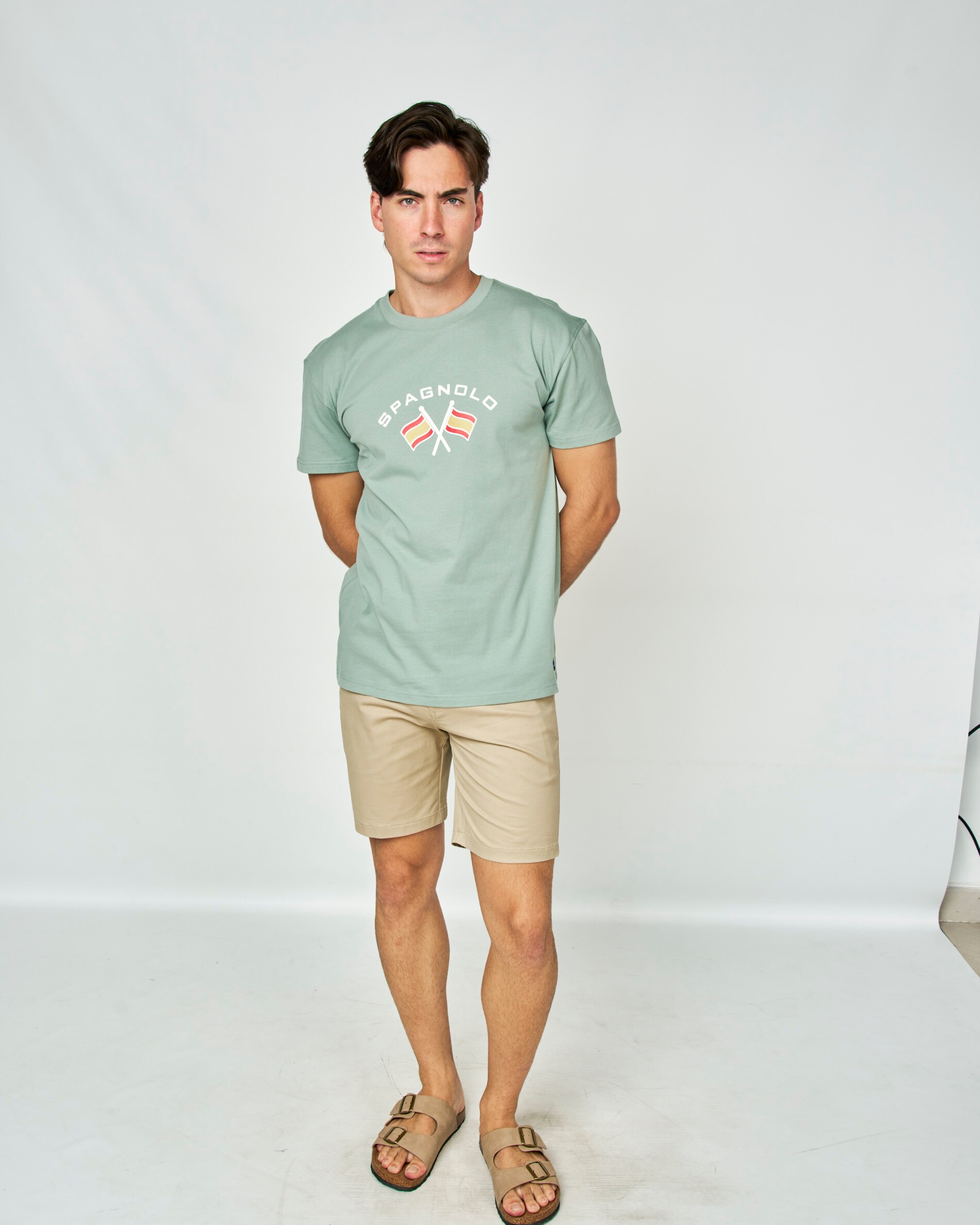 T-shirt de Malha Banderas Verde-claro-4