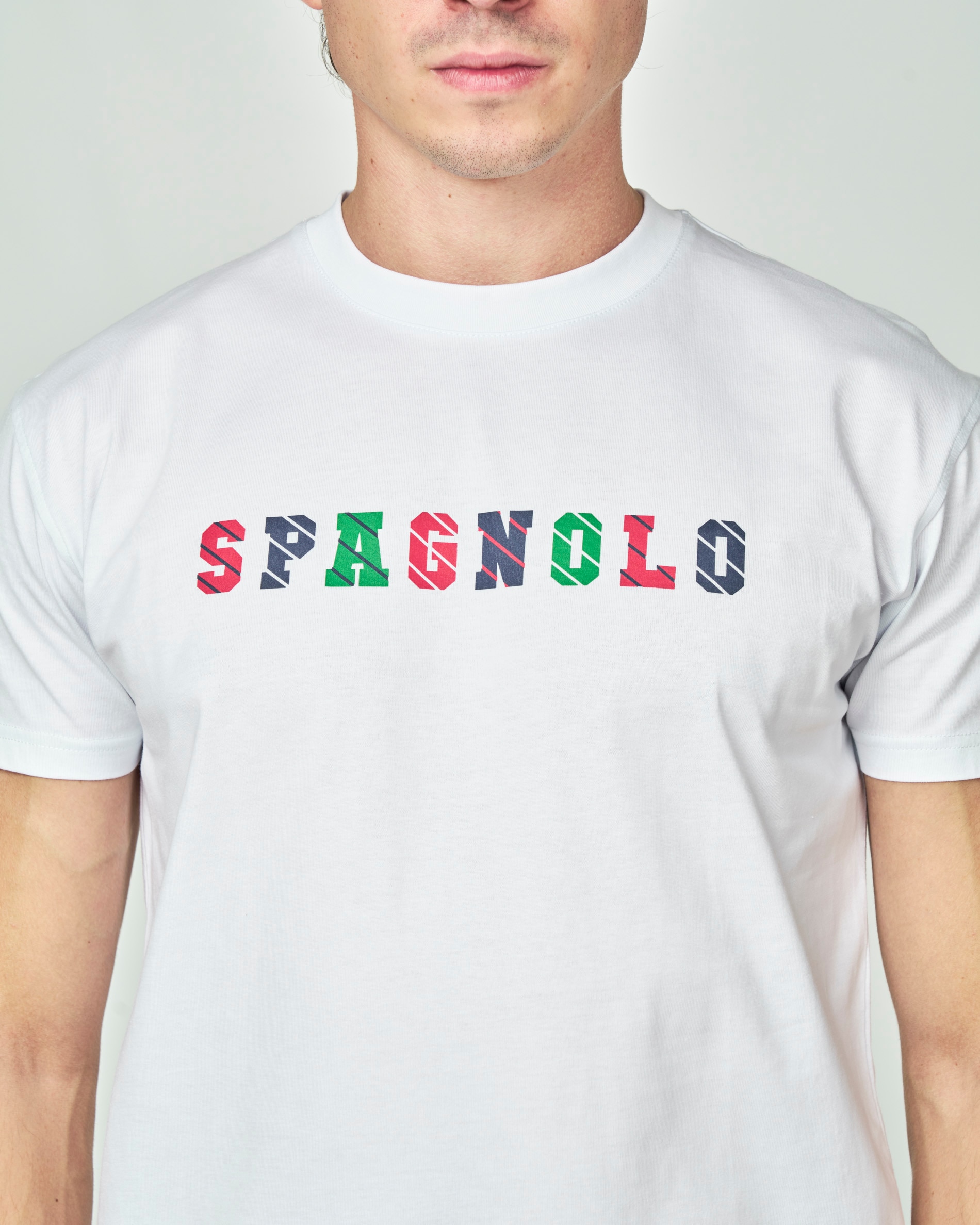 T-shirt Spagnolo em Cores Branco-2