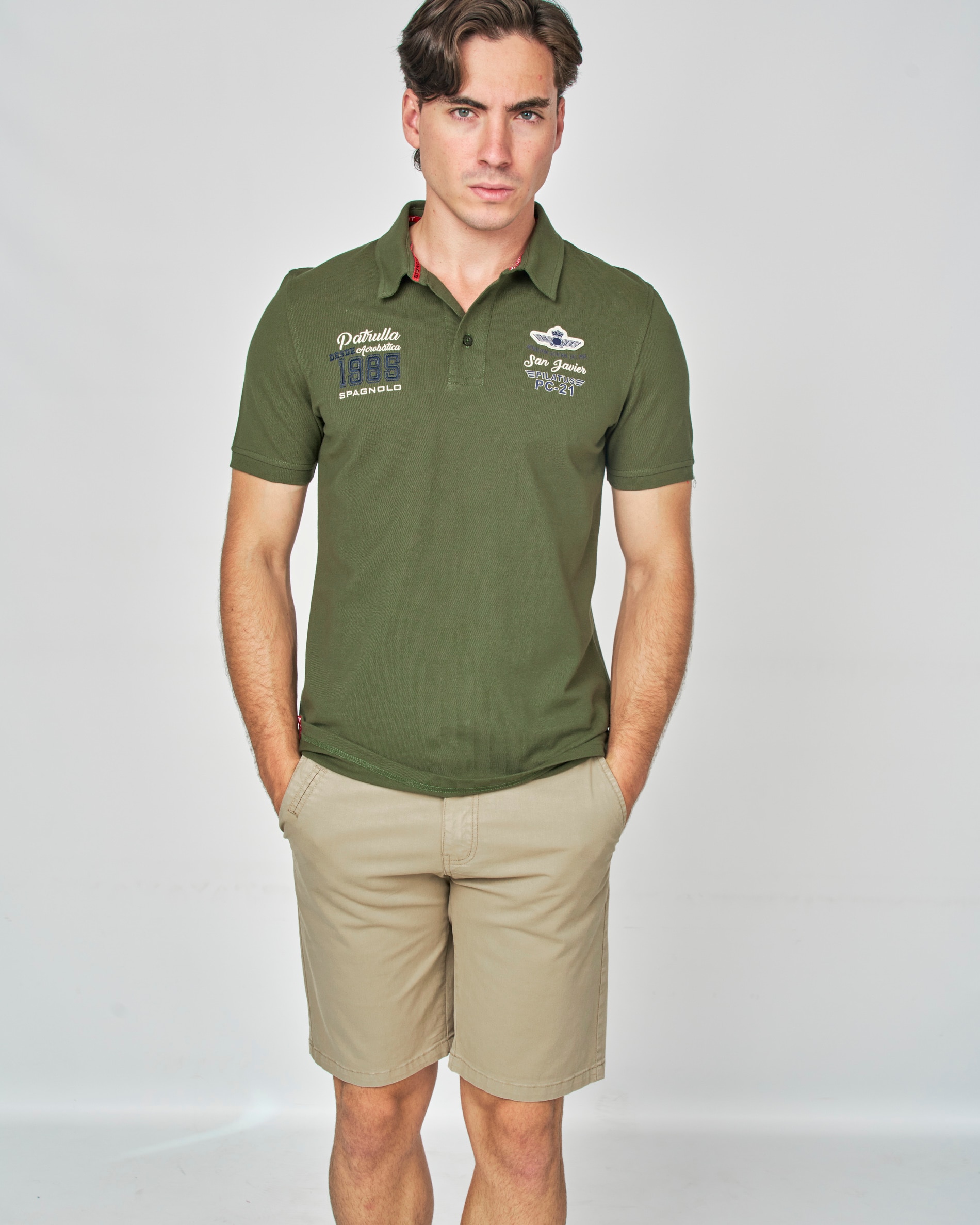 Polo Piqué Patrulla Aguila Verde-militar-1
