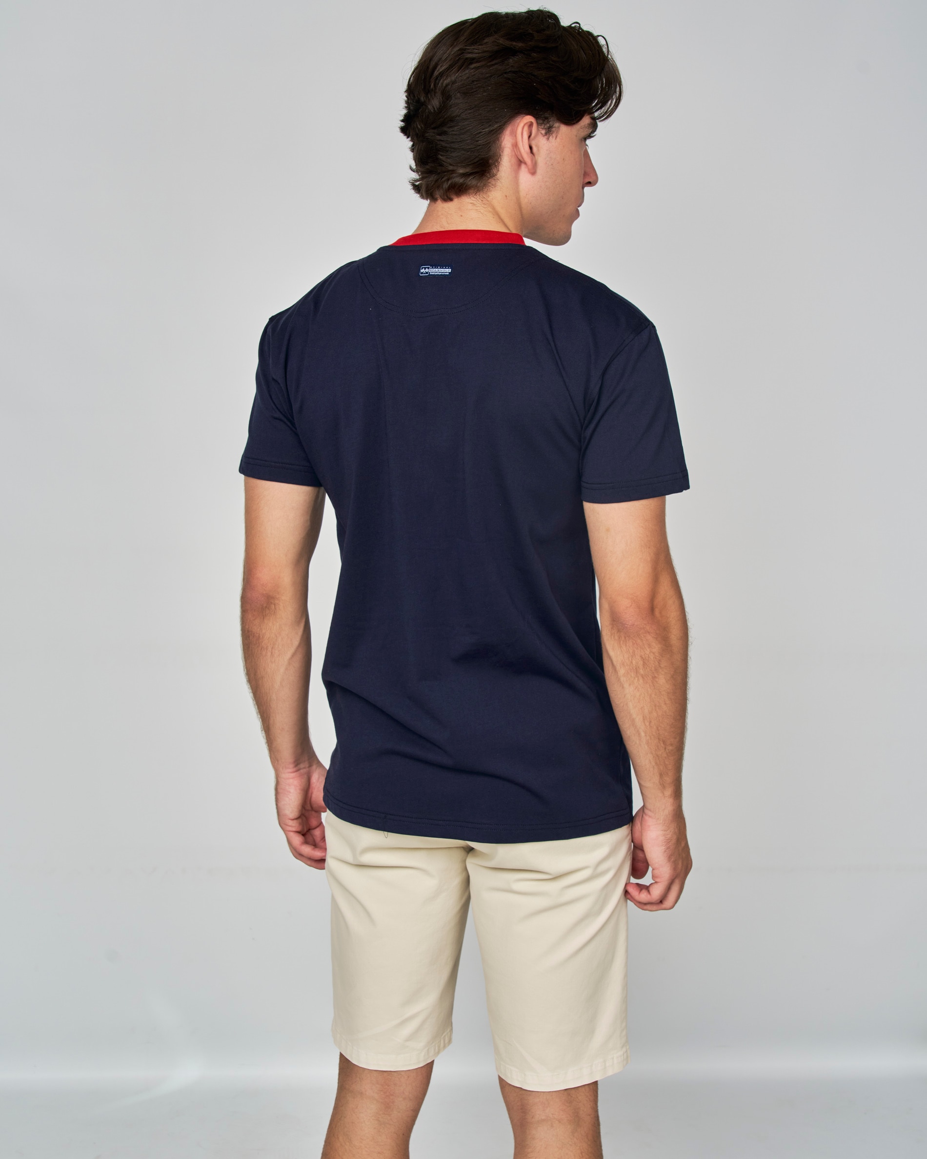T-shirt Moto 1980 Azul-antracite-3