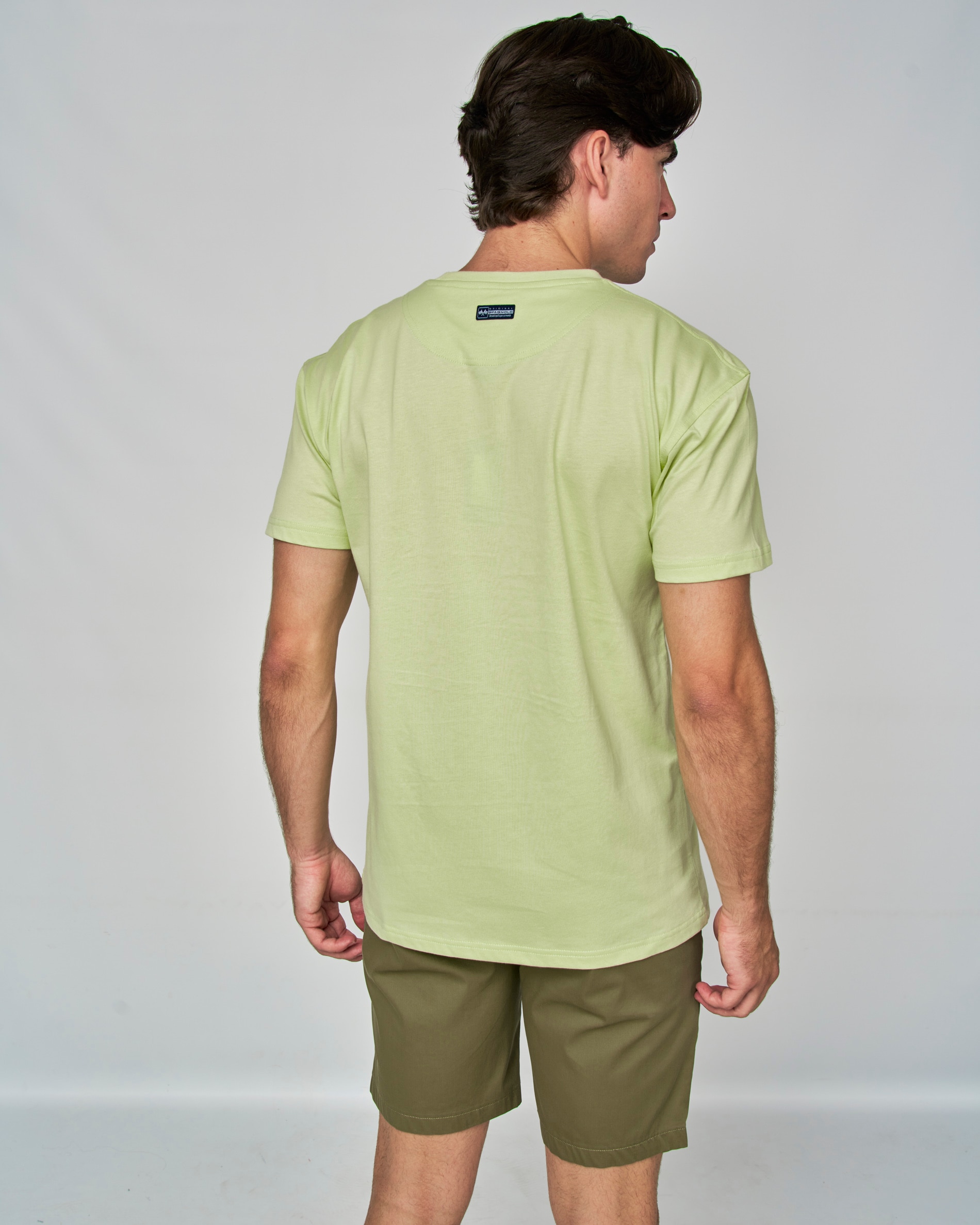 T-shirt Casal em Moto Verde Azeitona-3