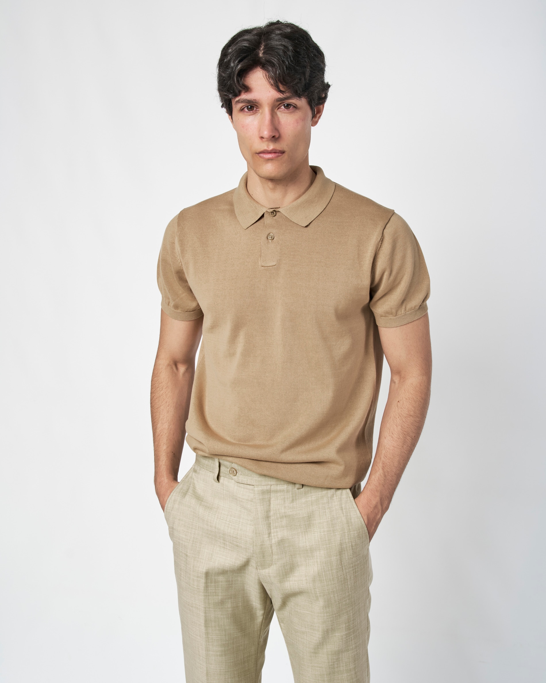 Polo de Malha com Estrutura Liso Vison-1