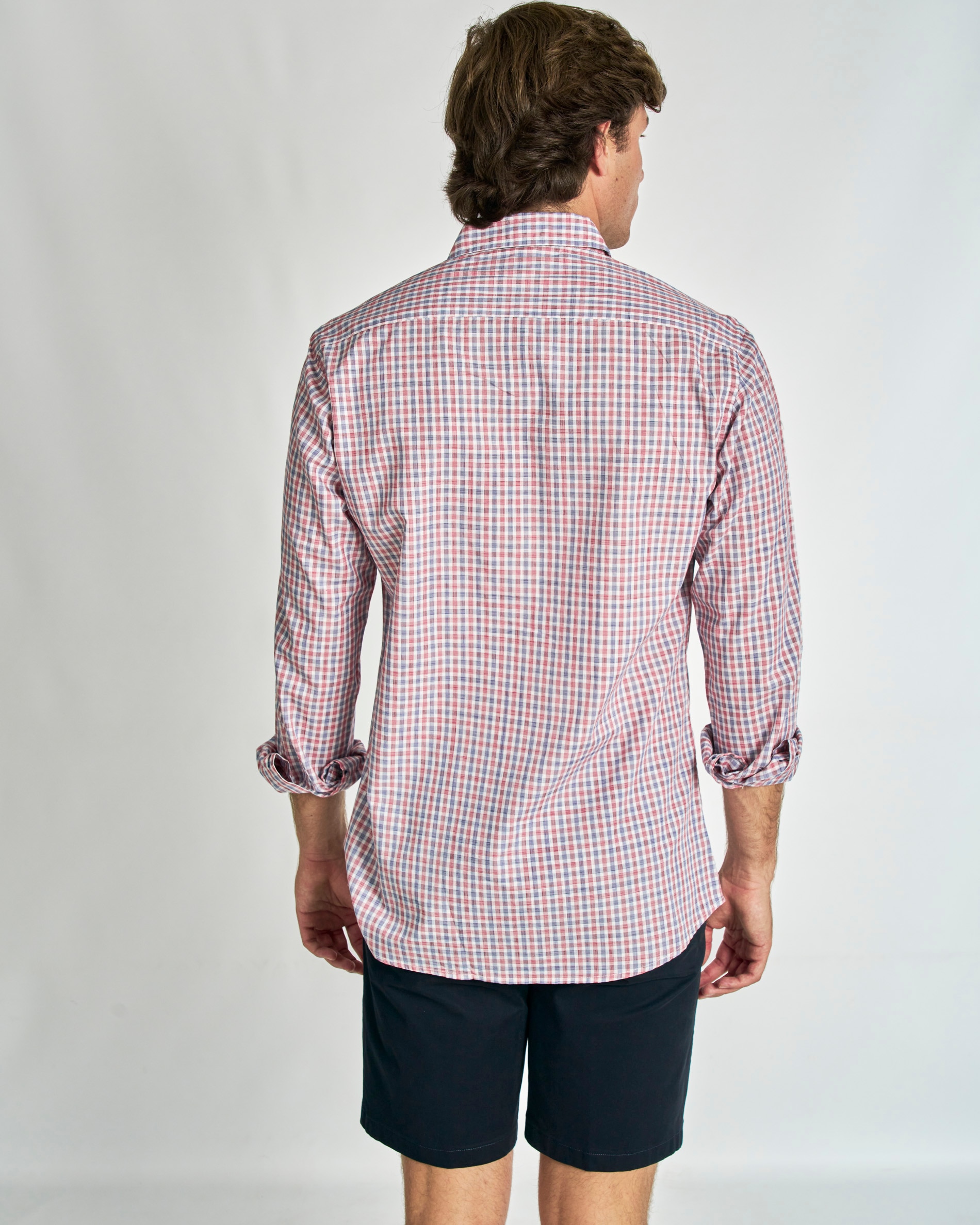 Camisa Fil a Fil Aos Quadrados Multicolor-3