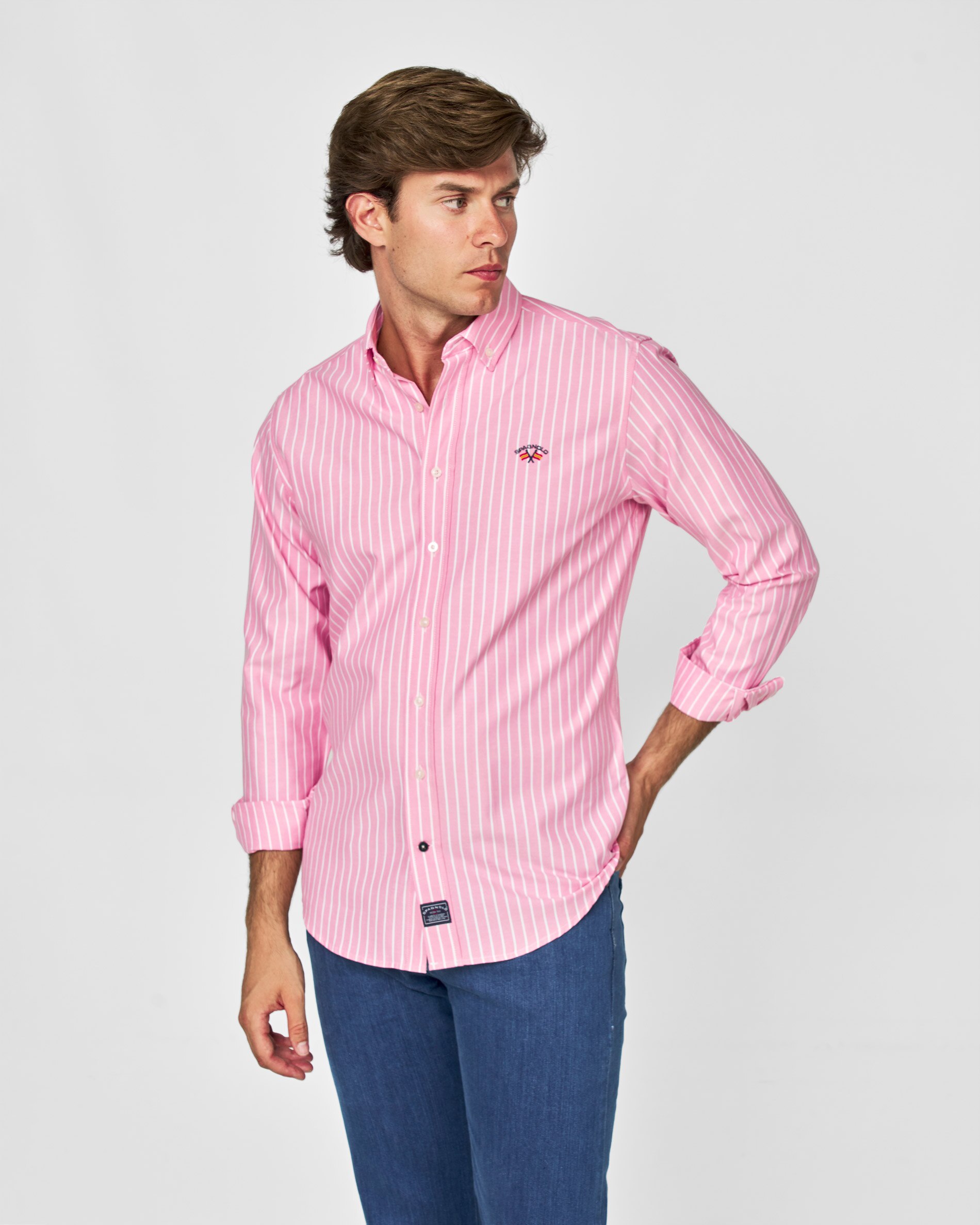 Imagem 0 de Camisa Oxford Às Riscas