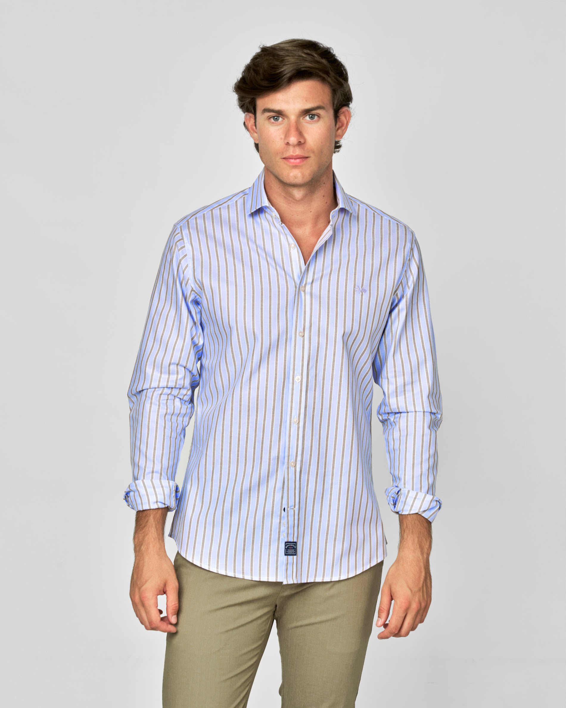 Imagem 0 de Camisa Oxford Às Riscas