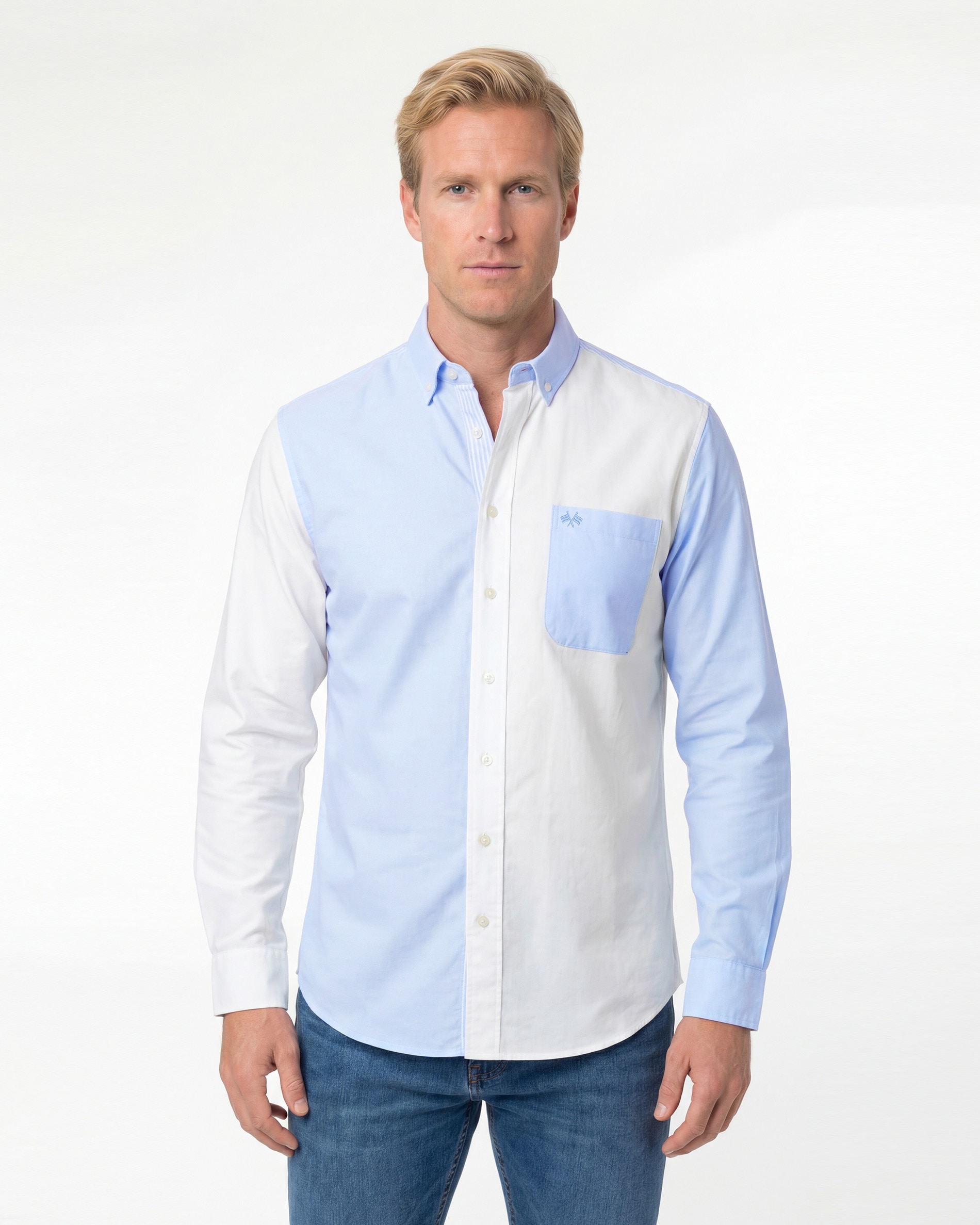 Imagem 0 de Camisa Oxford Combi Riscas