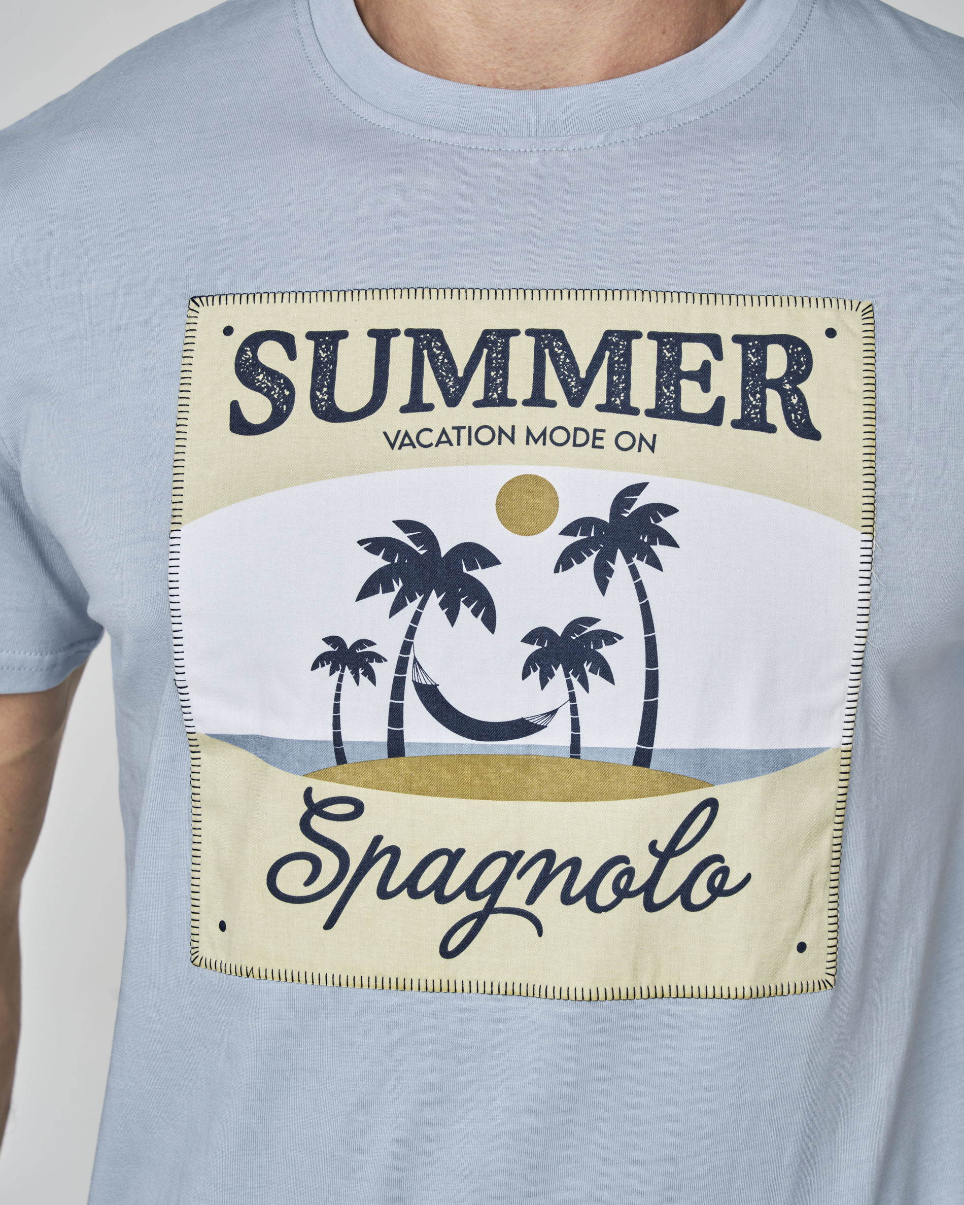 T-shirt Summer Spagnolo Azul-claro-2
