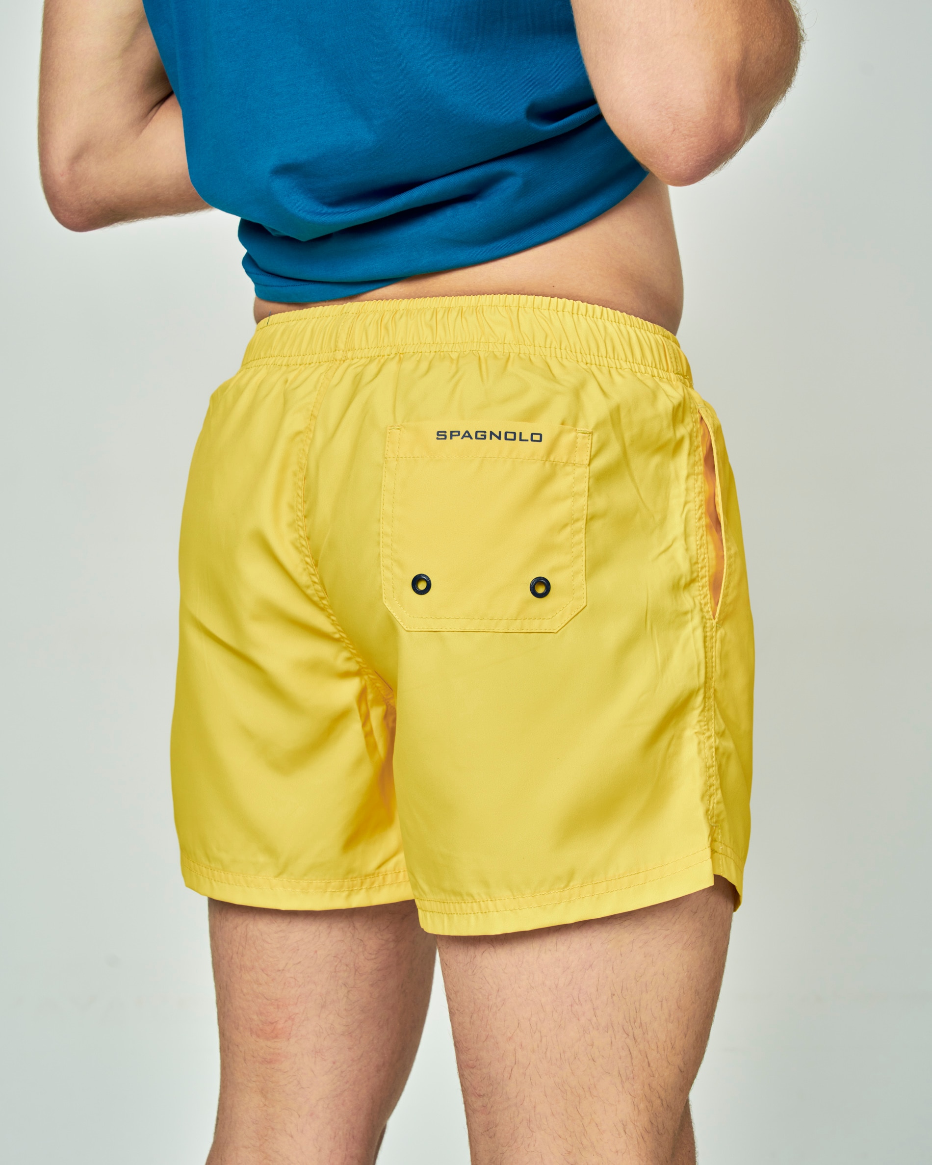 Fato de Banho Liso Amarelo-2