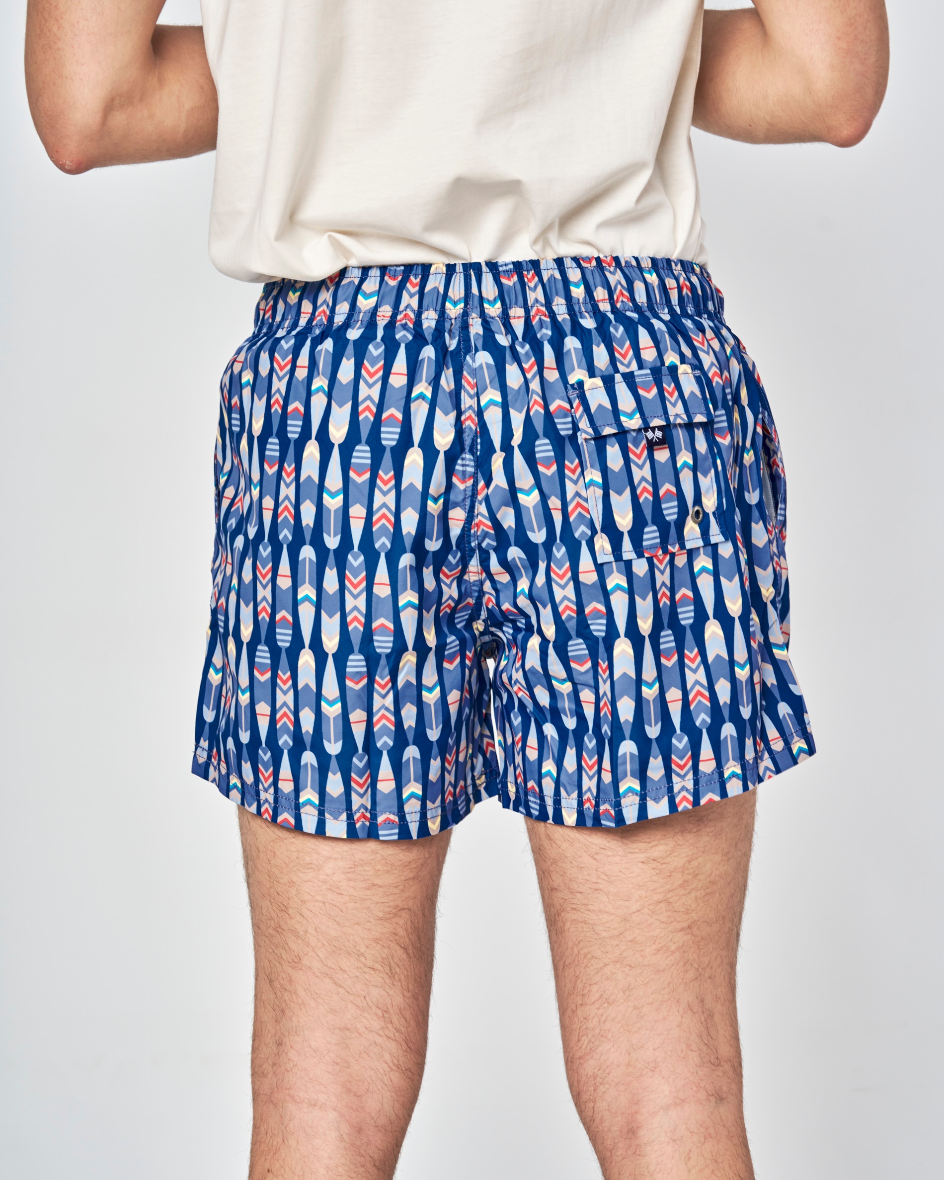 Fato de Banho Estampado Azul-3