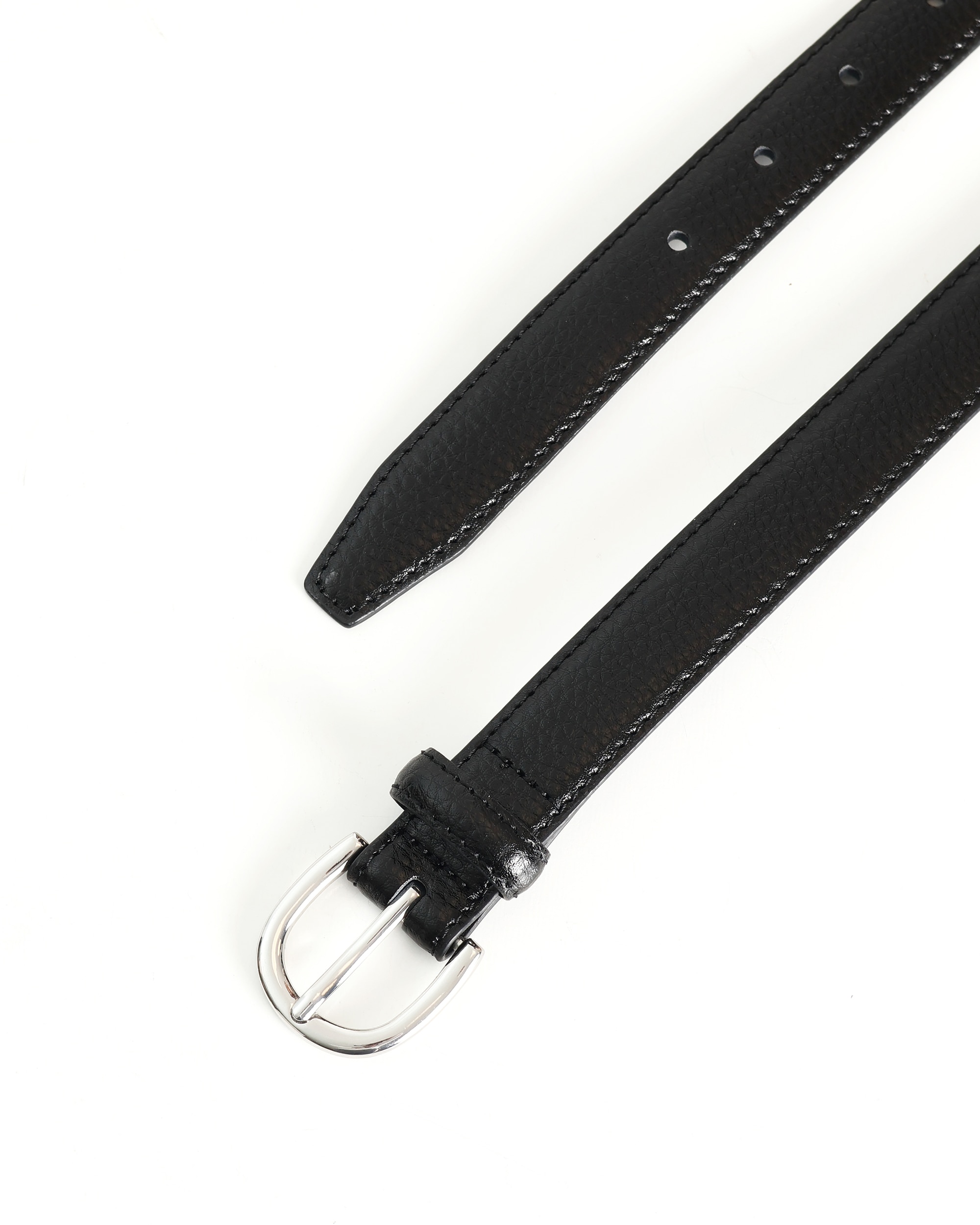 Cinto de Pele em Preto Preto-2