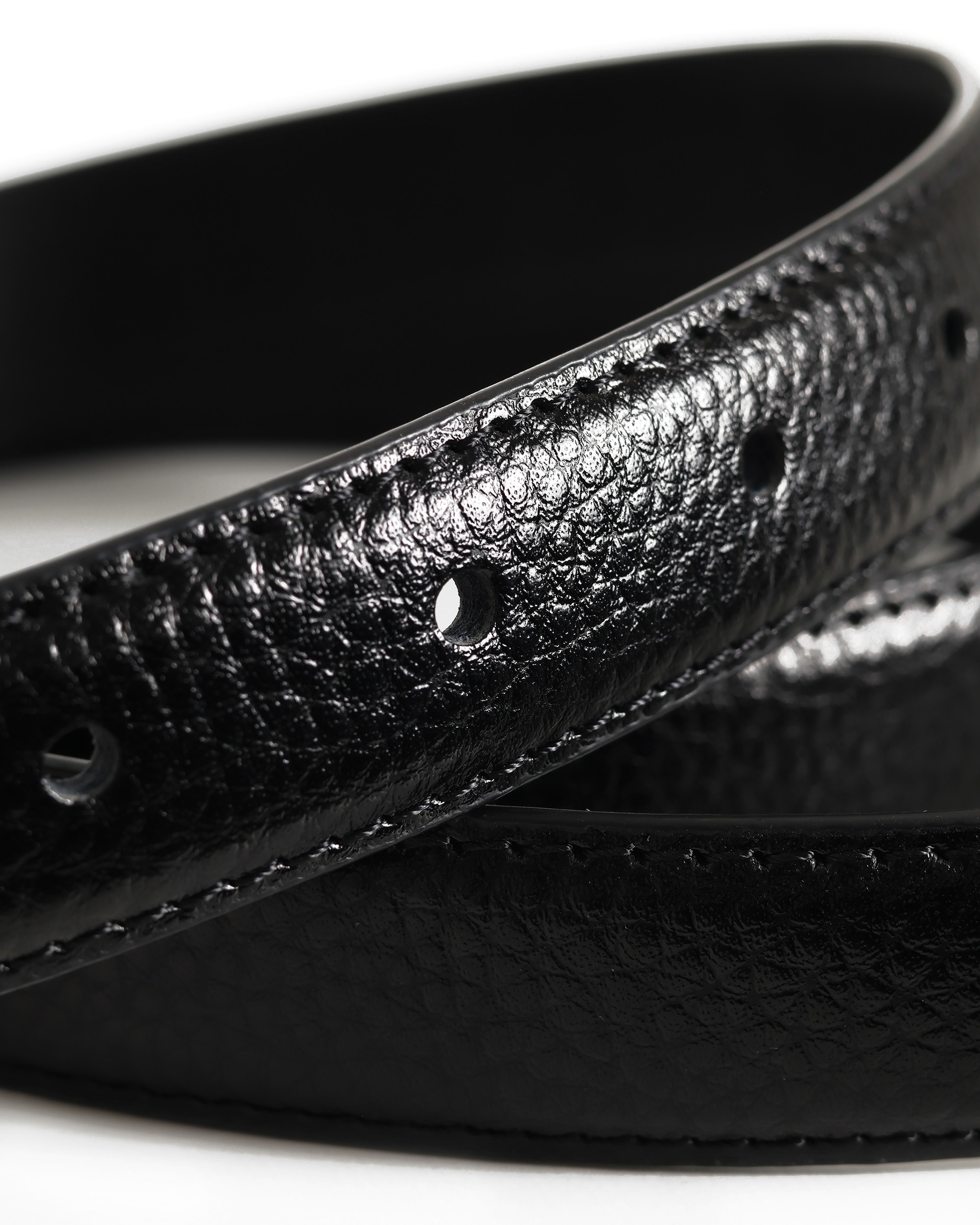 Cinto de Pele em Preto Preto-4