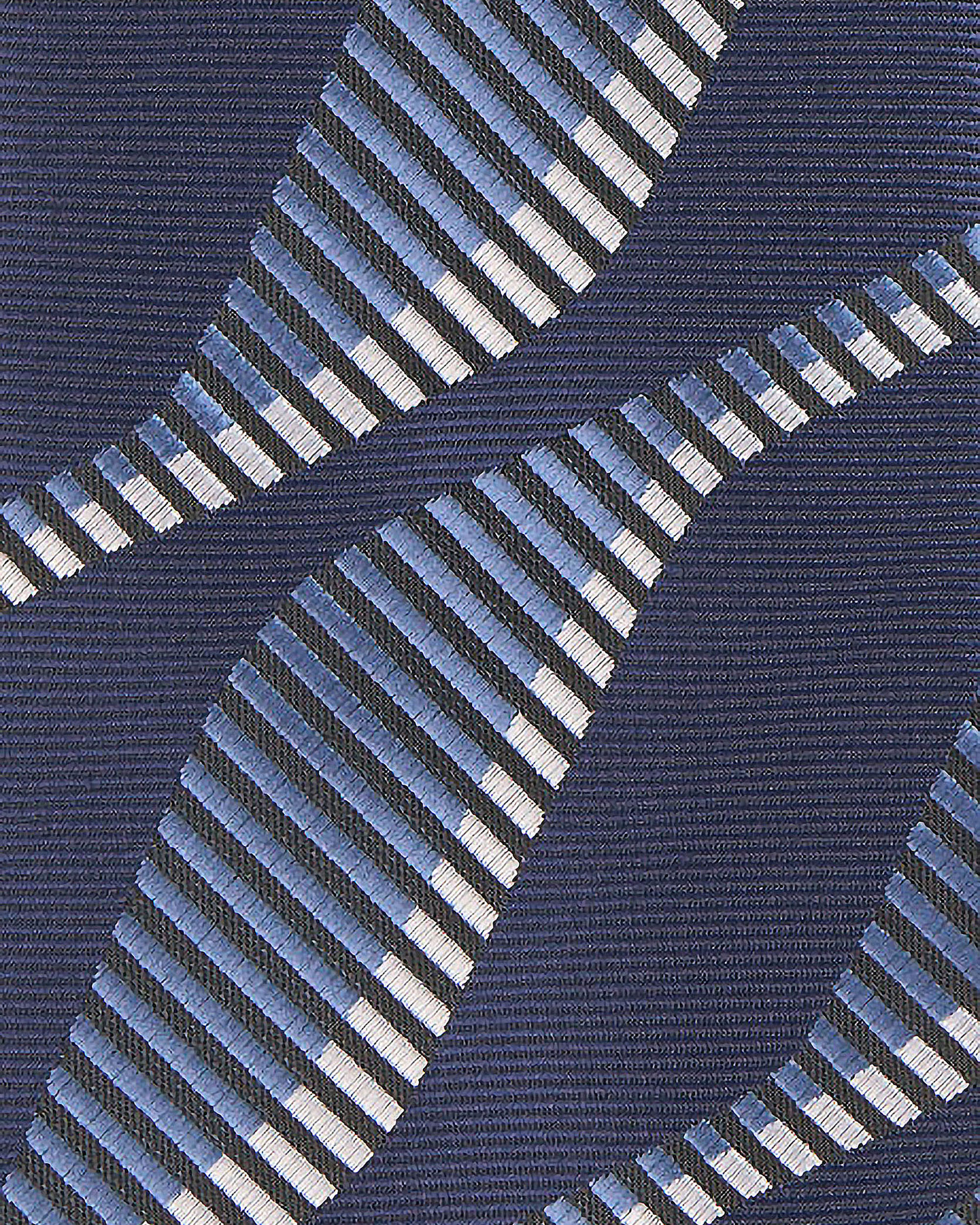 Gravata Estampada Ondas Azul-marinho Azul-marinho-2