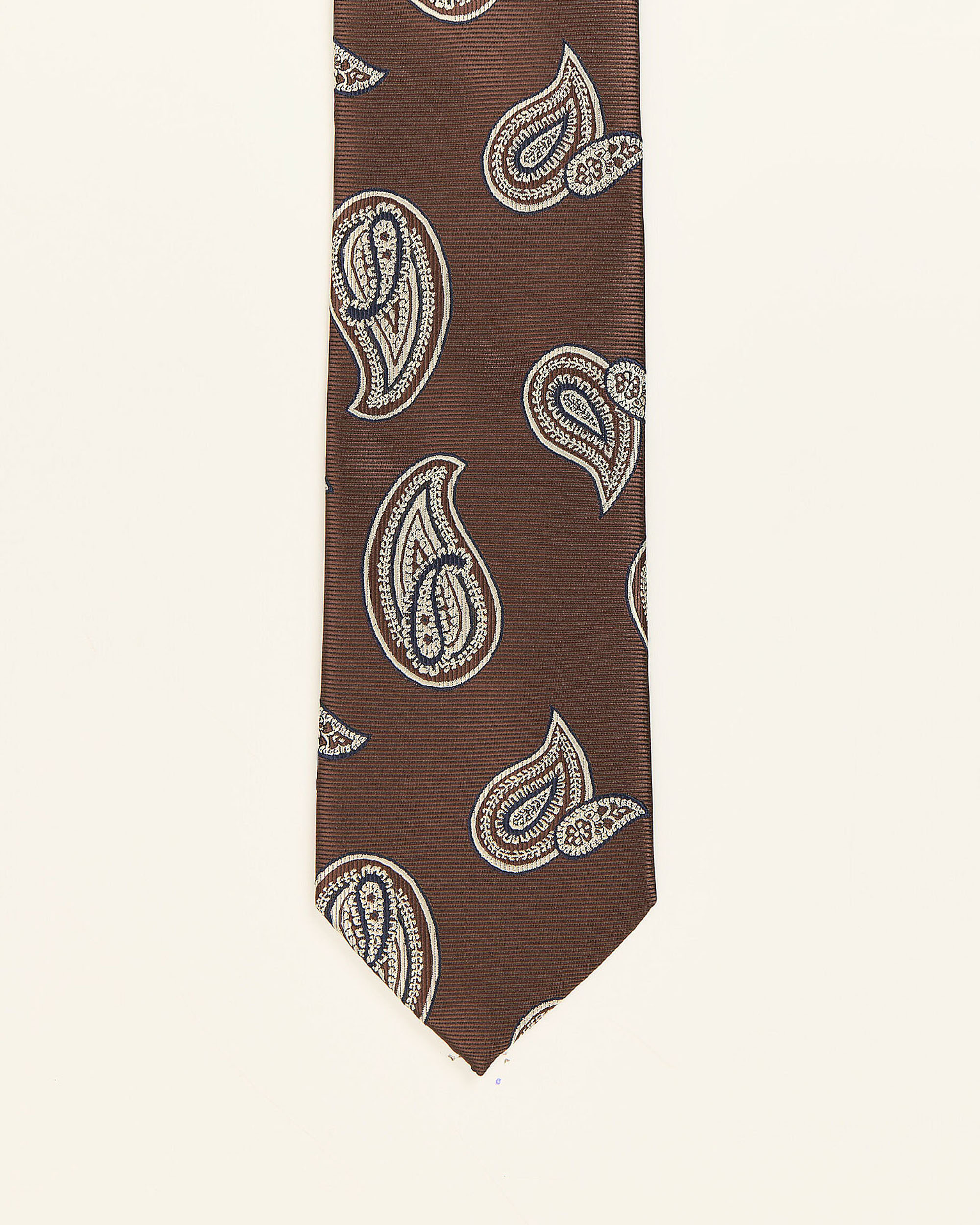 Gravata Paisley Castanha Castanho-1