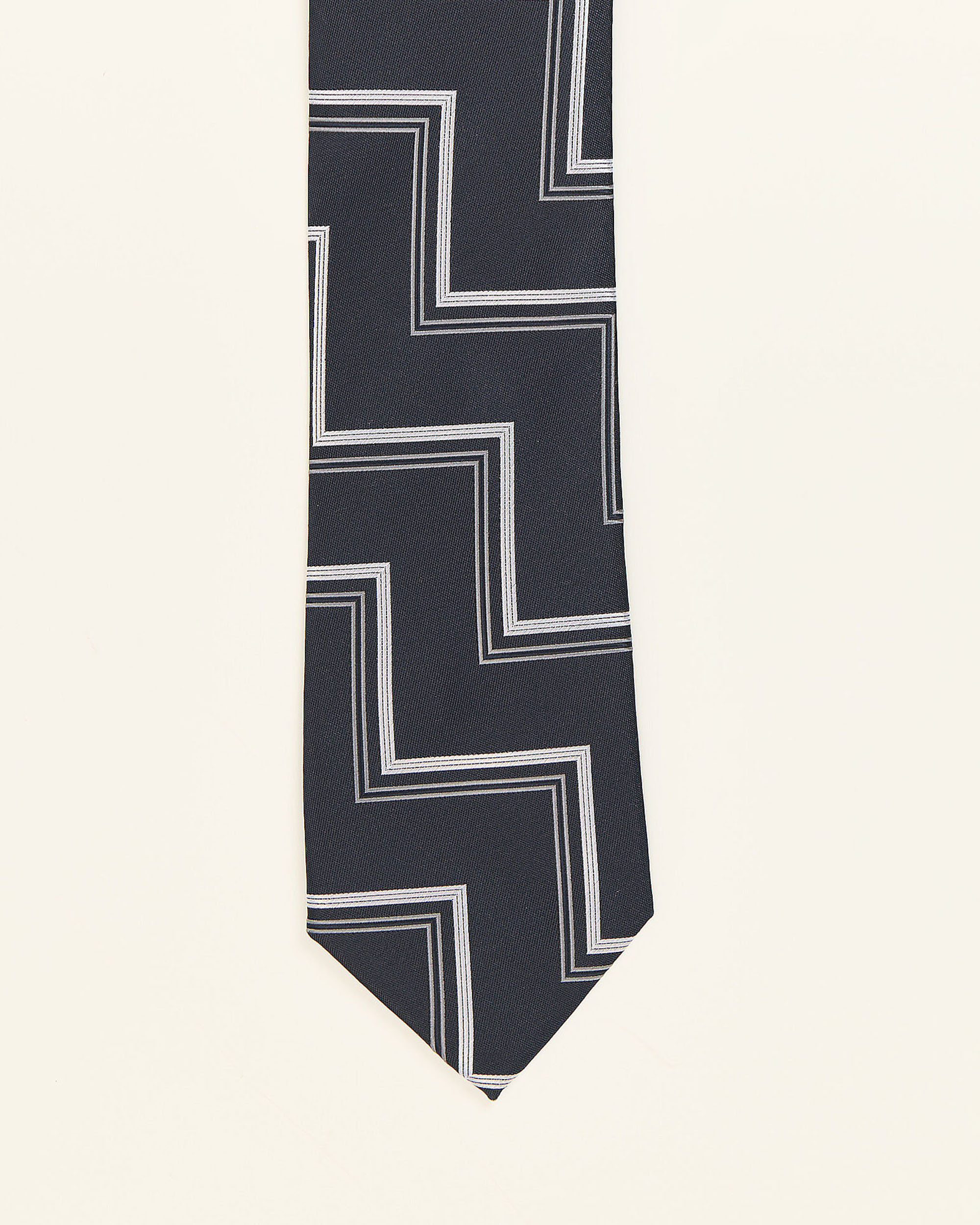 Gravata com Estampado de Linhas Azul-marinho Azul-marinho-1