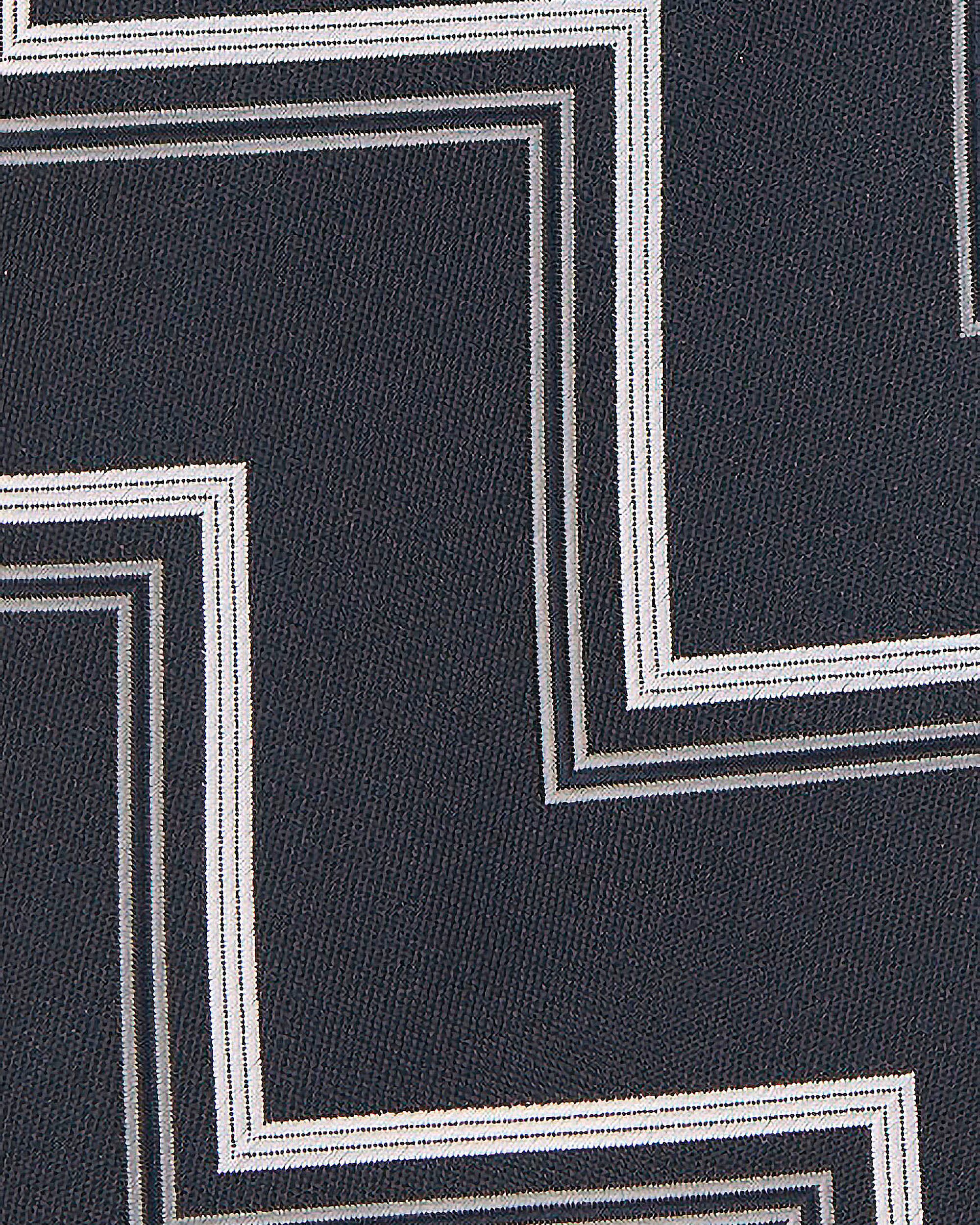 Gravata com Estampado de Linhas Azul-marinho Azul-marinho-2