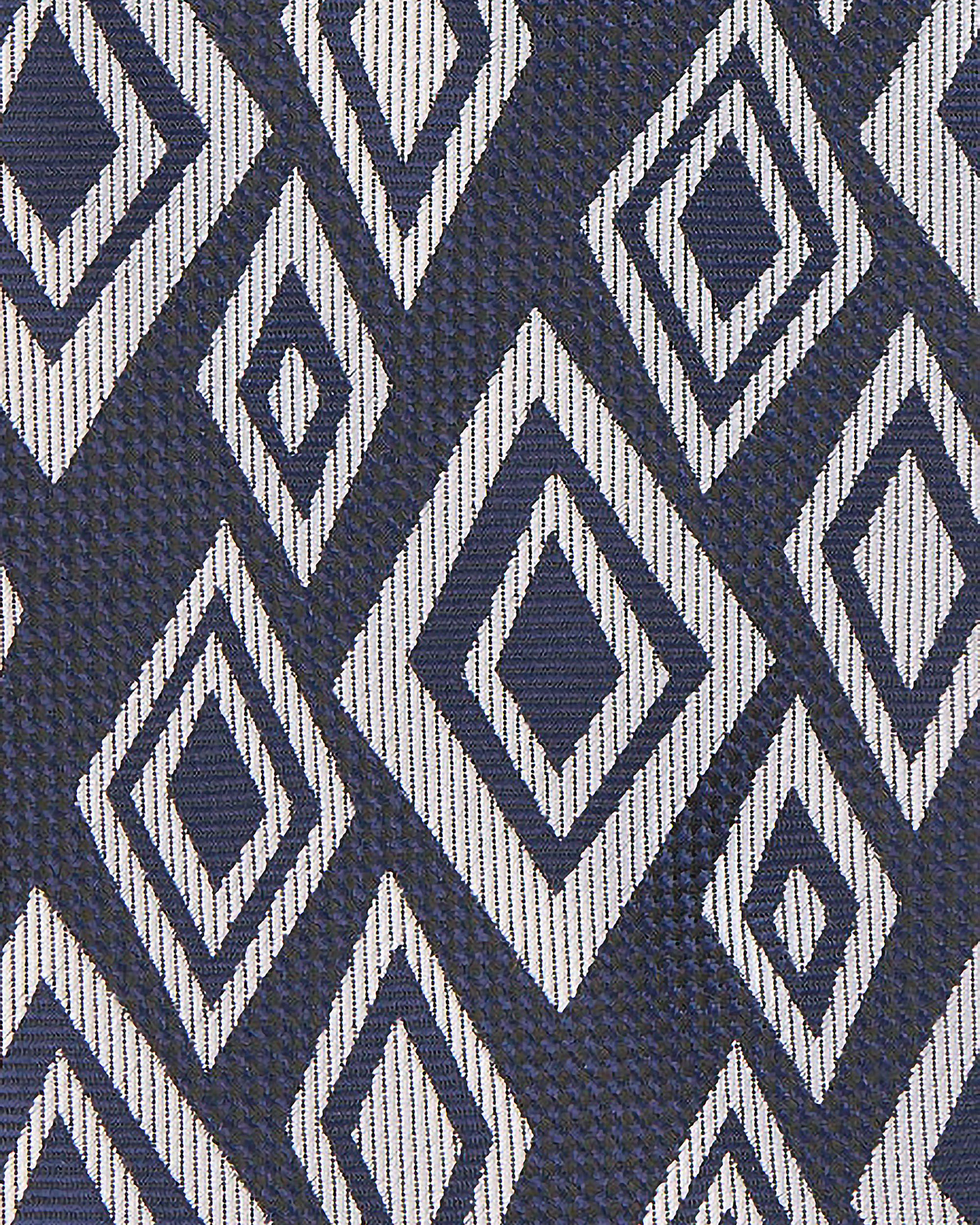 Gravata com Estampado Geométrico Azul-marinho Azul-marinho-2