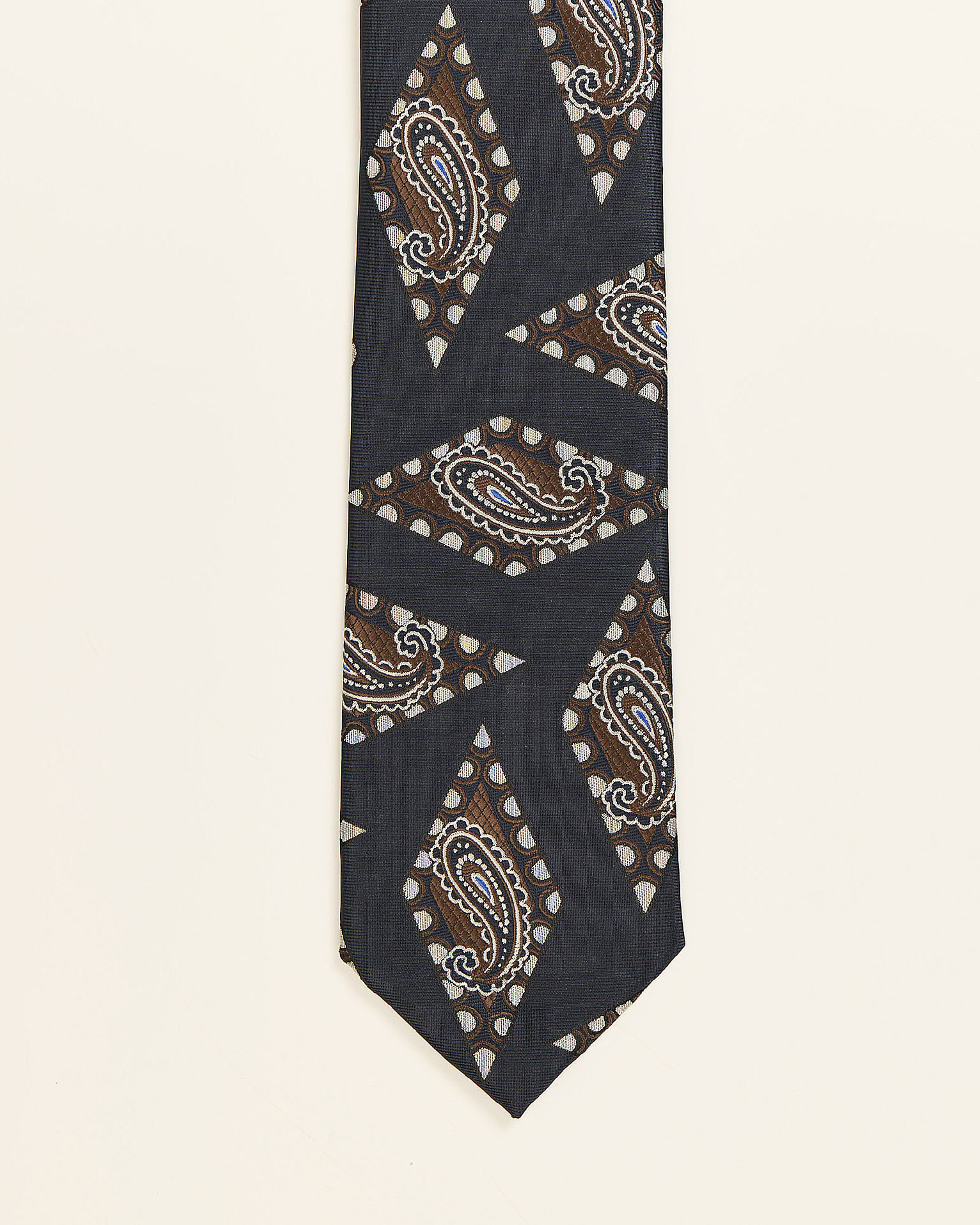 Gravata Paisley Azul-marinho Azul-marinho-1