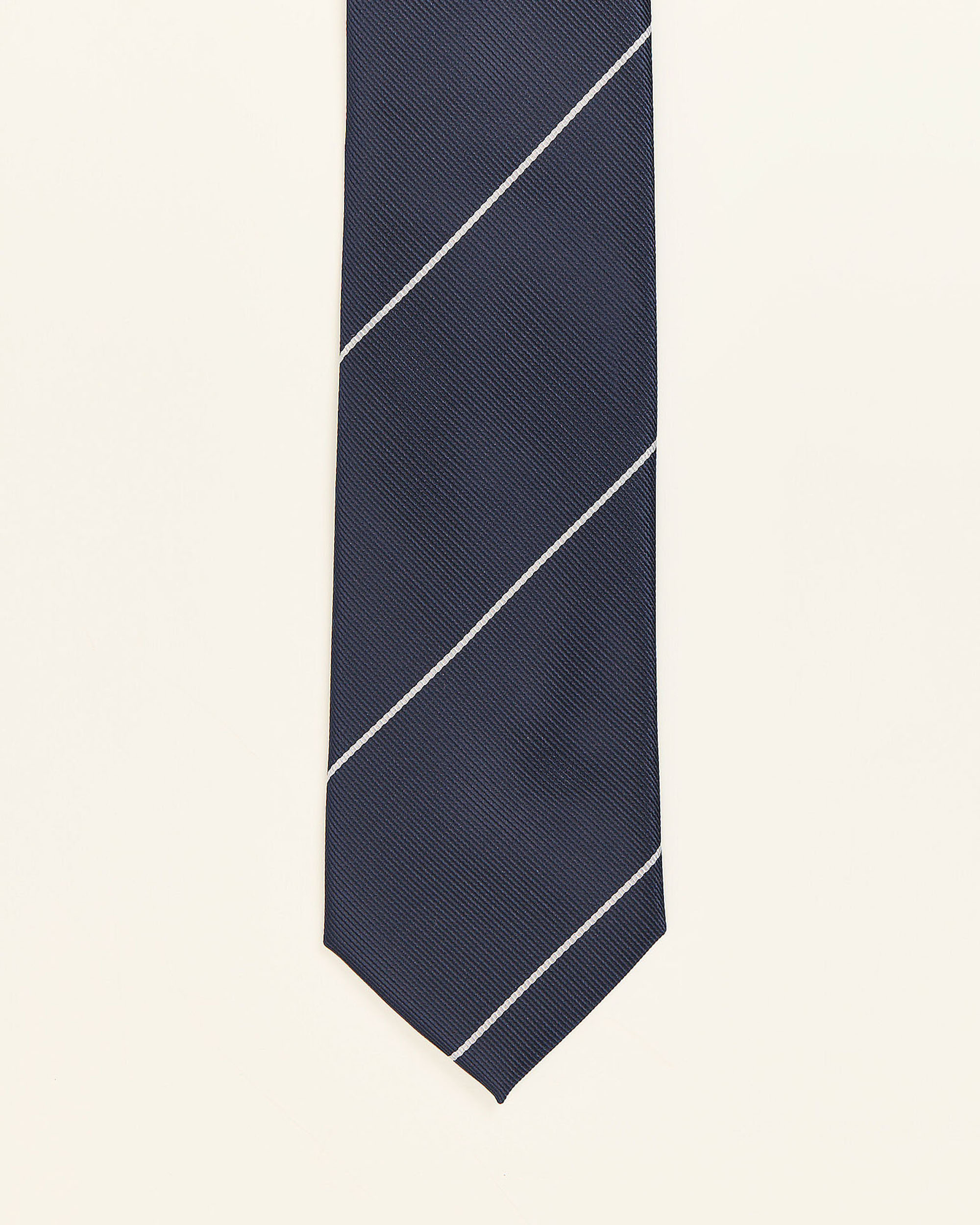 Gravata Às Riscas Regimental Azul-marinho Azul-marinho-1