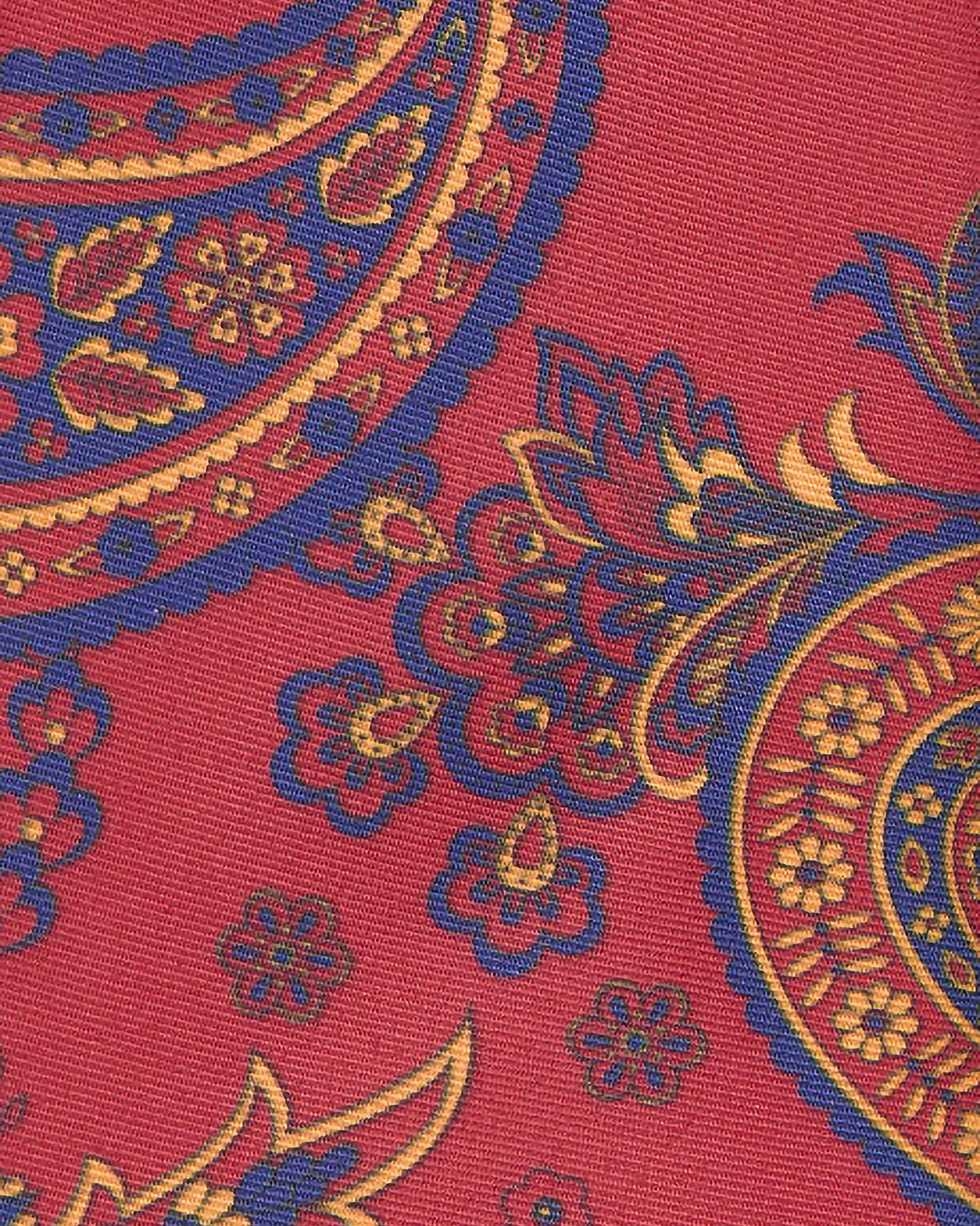 Gravata Paisley Vermelha Salmão-2