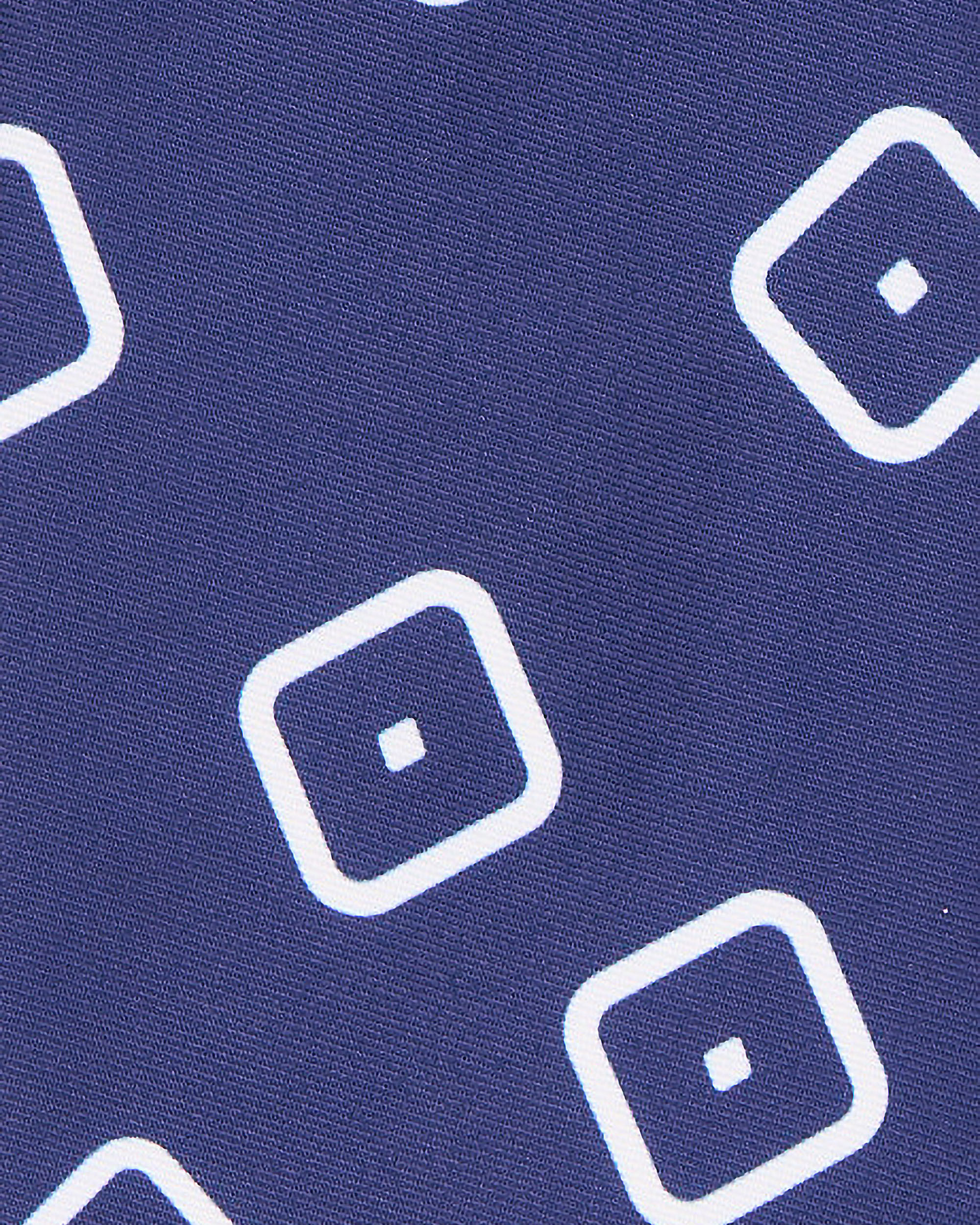 Gravata com Estampado Geométrico em Azul Tinta Azul-índigo-2