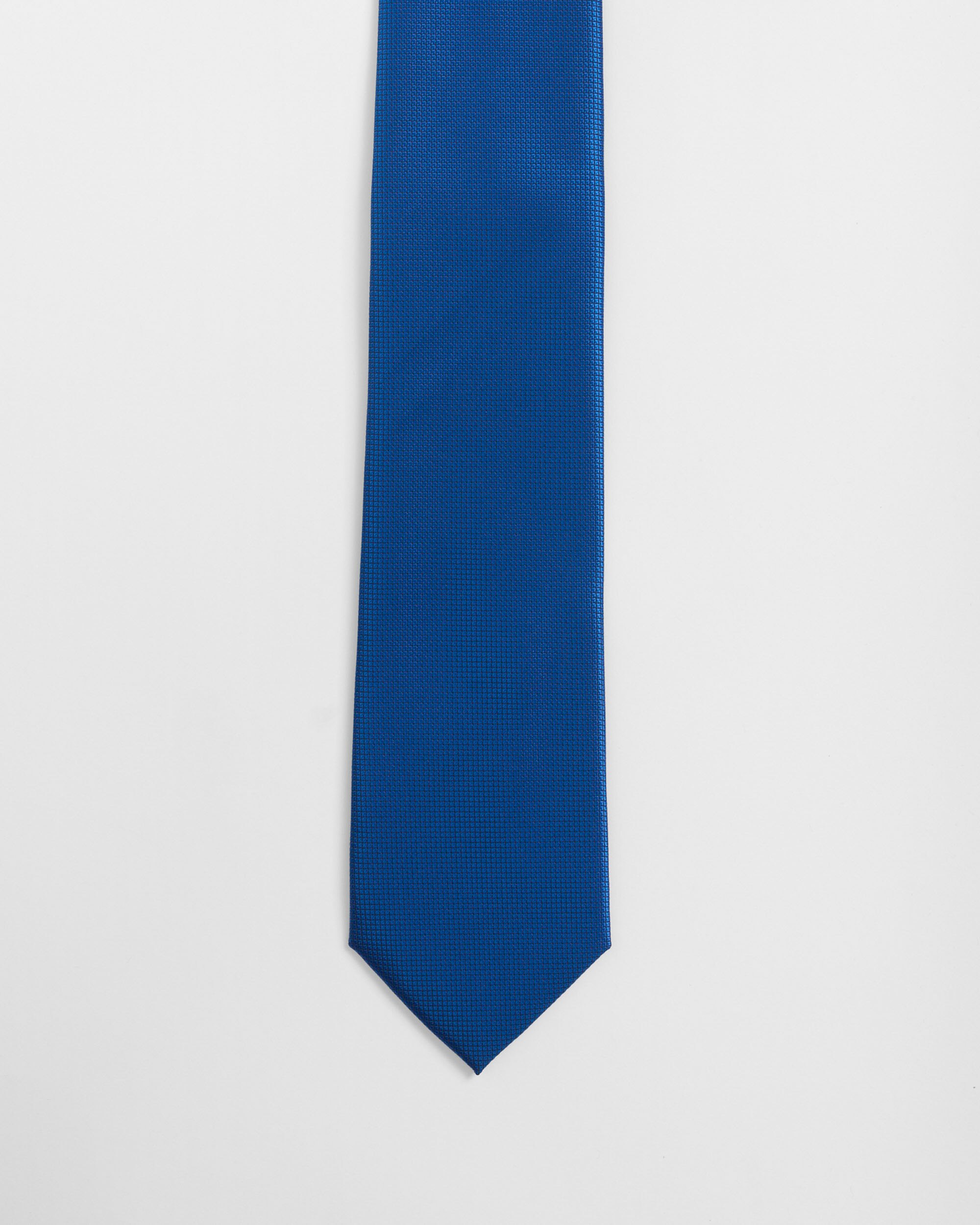 Gravata com Textura Microxadrez Azul-índigo-1