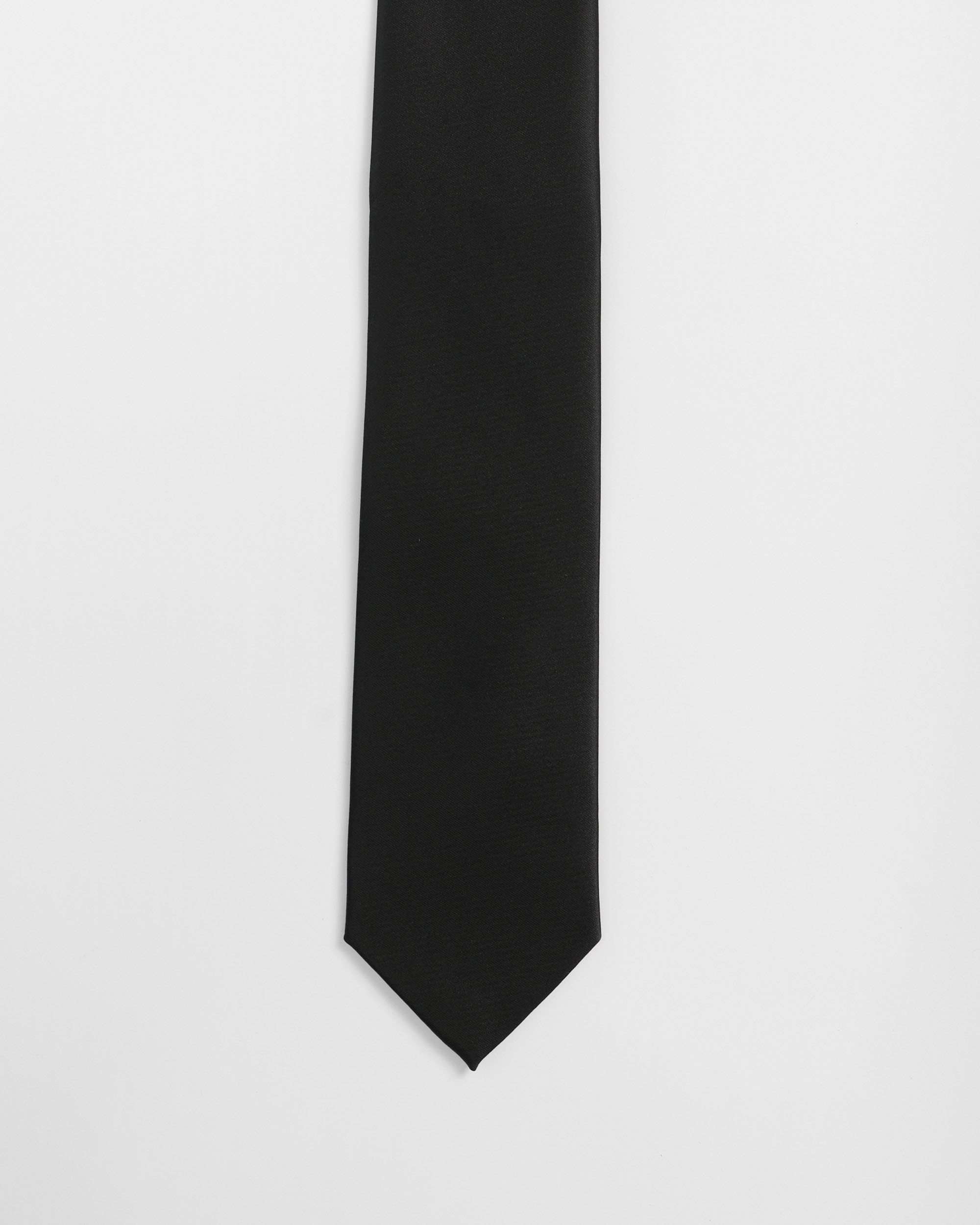 Gravata Soft Preta Preto-1