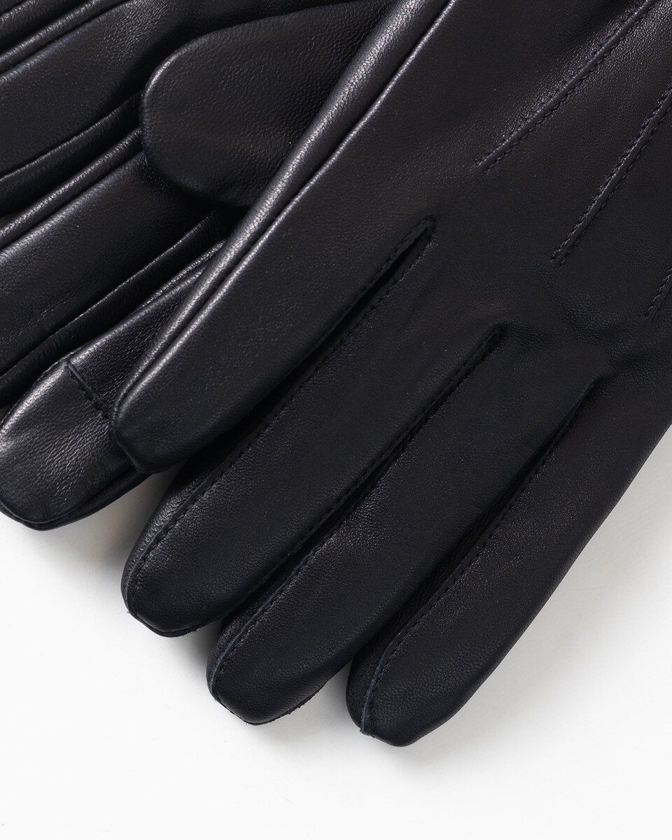 Luvas de Pele Preto-4